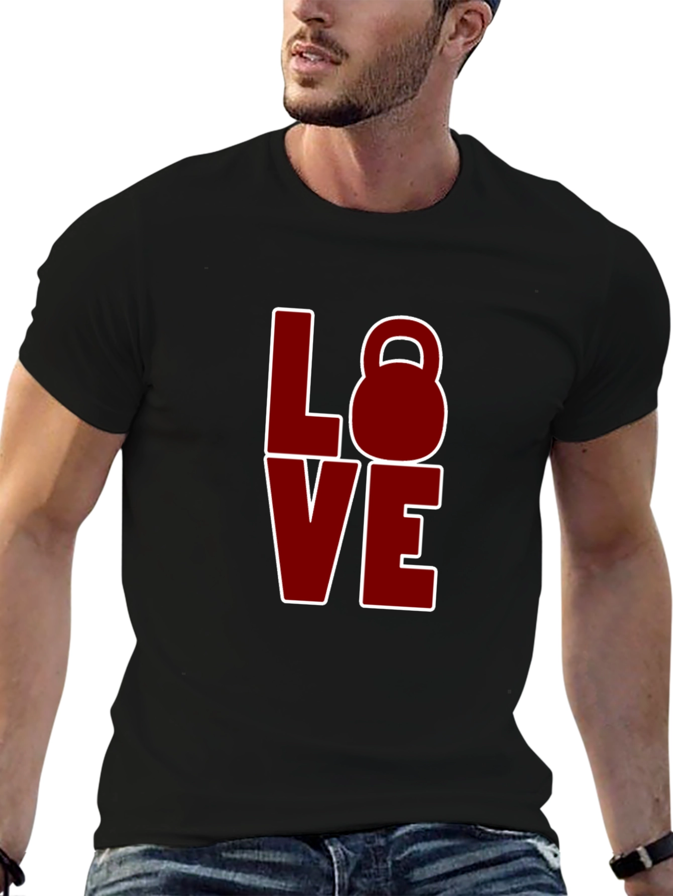 LOVE Kettlebell T-Shirt - Black Fitness Tee