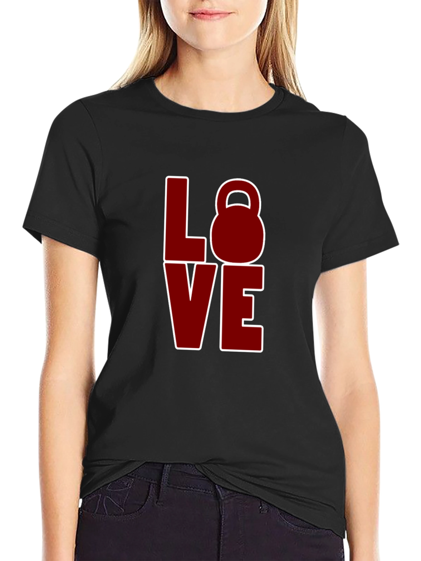 LOVE Kettlebell T-Shirt - Black Fitness Tee