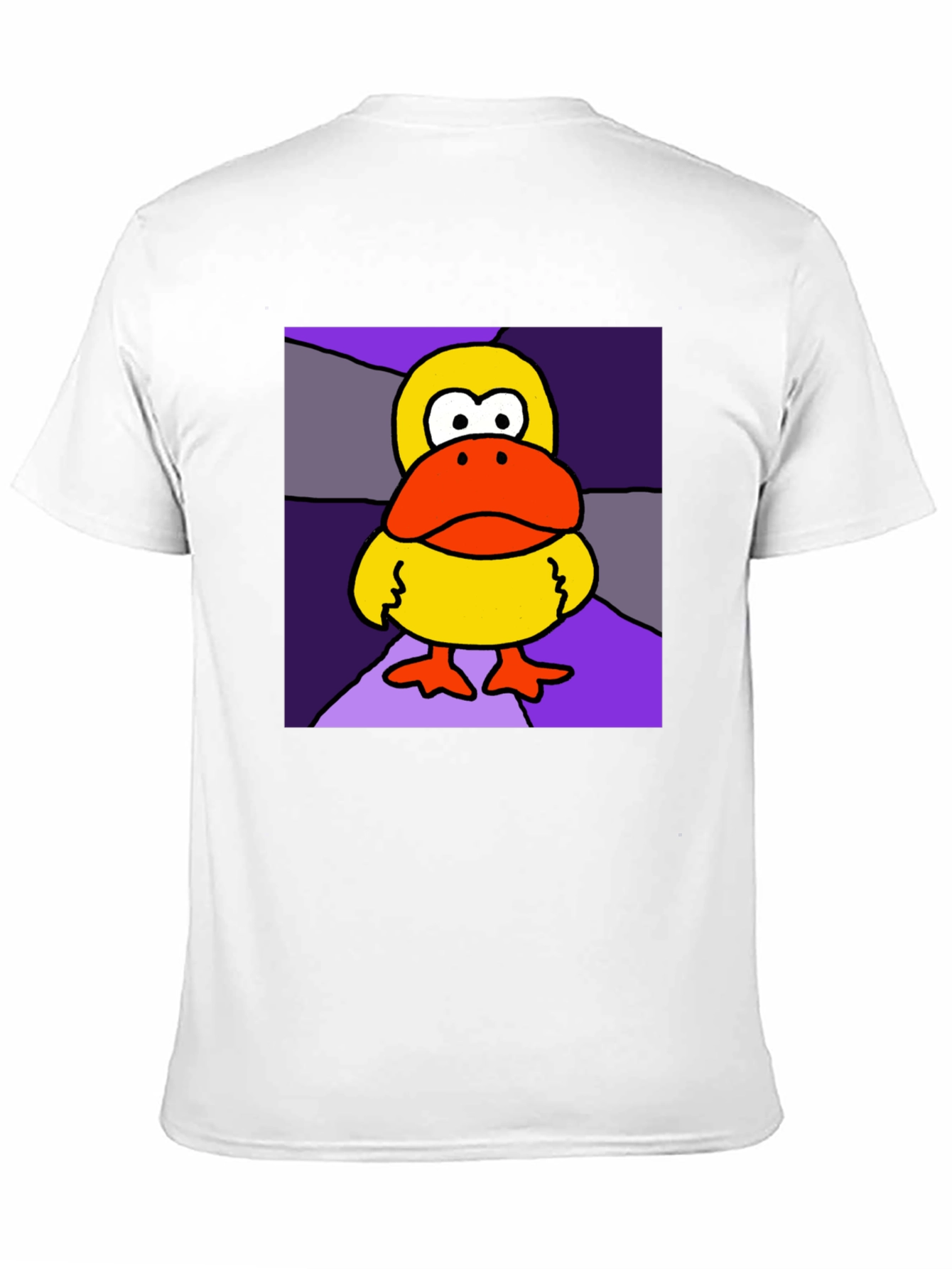 Duck Cartoon Graphic Black Tee