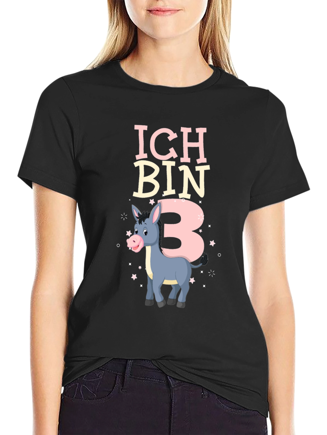 Ich Bin 3 Birthday Donkey T-Shirt