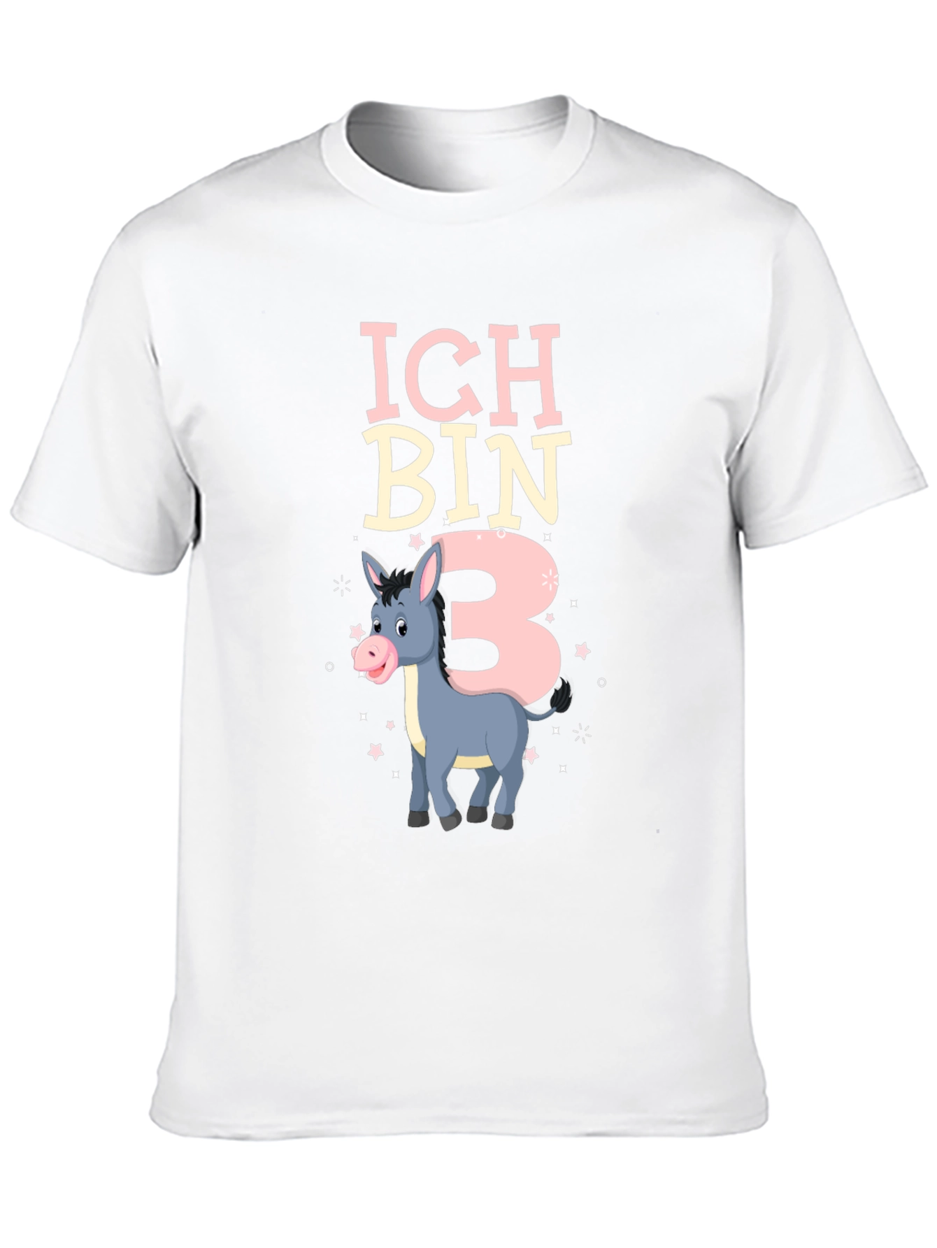 Ich Bin 3 Birthday Donkey T-Shirt
