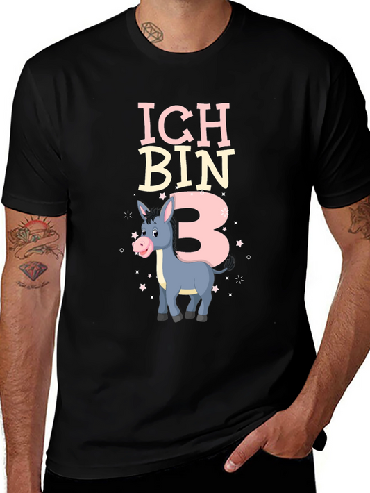 Ich Bin 3 Birthday Donkey T-Shirt