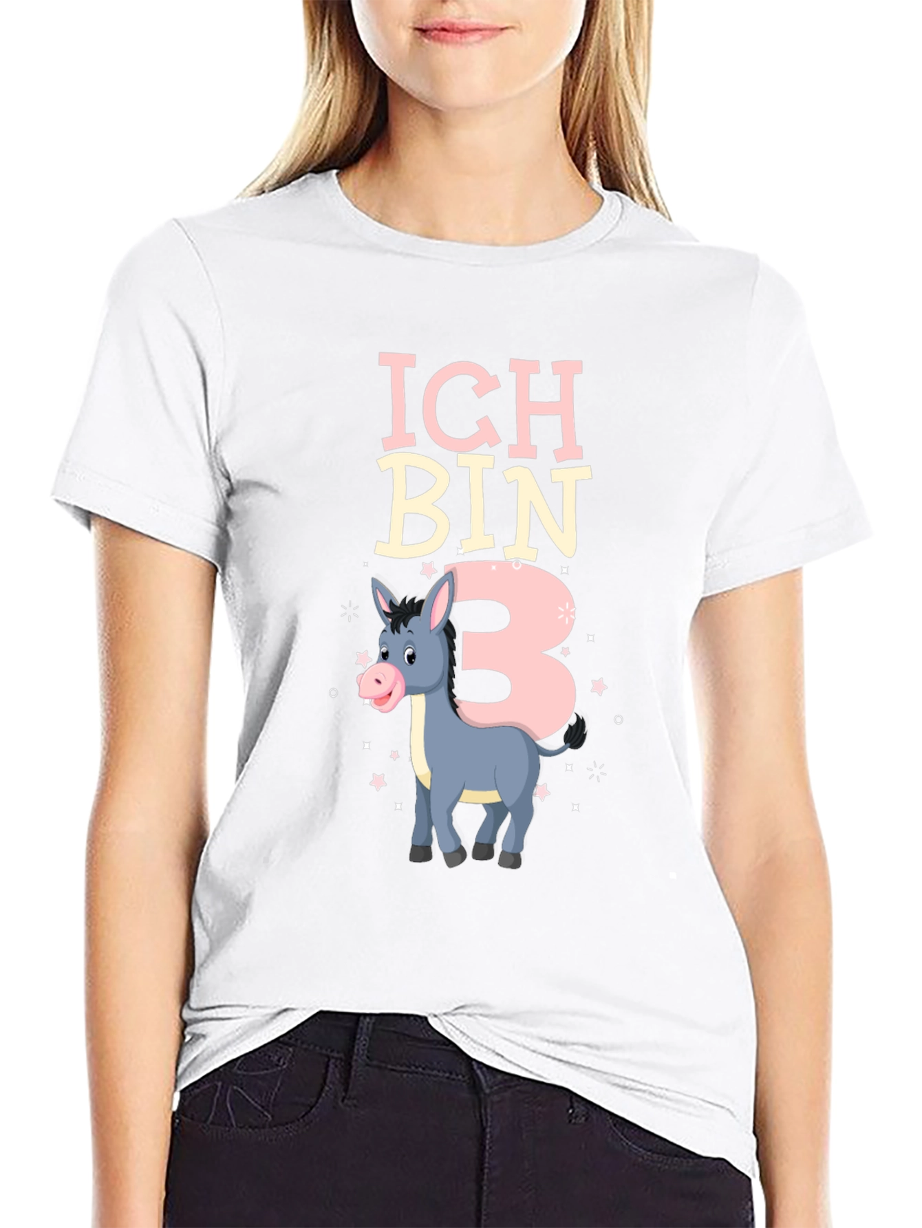 Ich Bin 3 Birthday Donkey T-Shirt