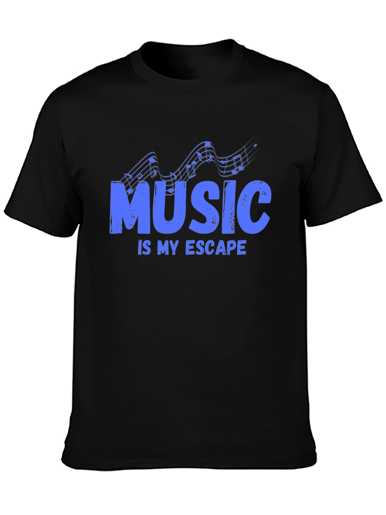 Music is My Escape - Graphic Print T-Shirt