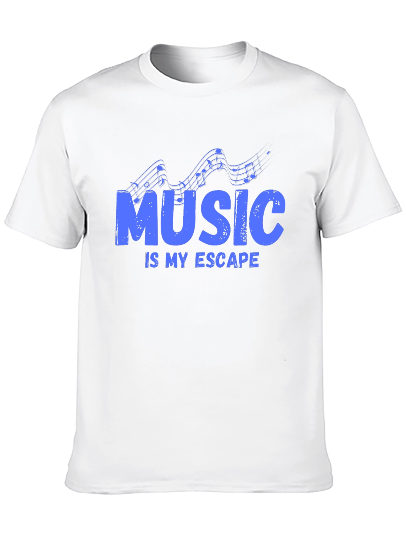 Music is My Escape - Graphic Print T-Shirt