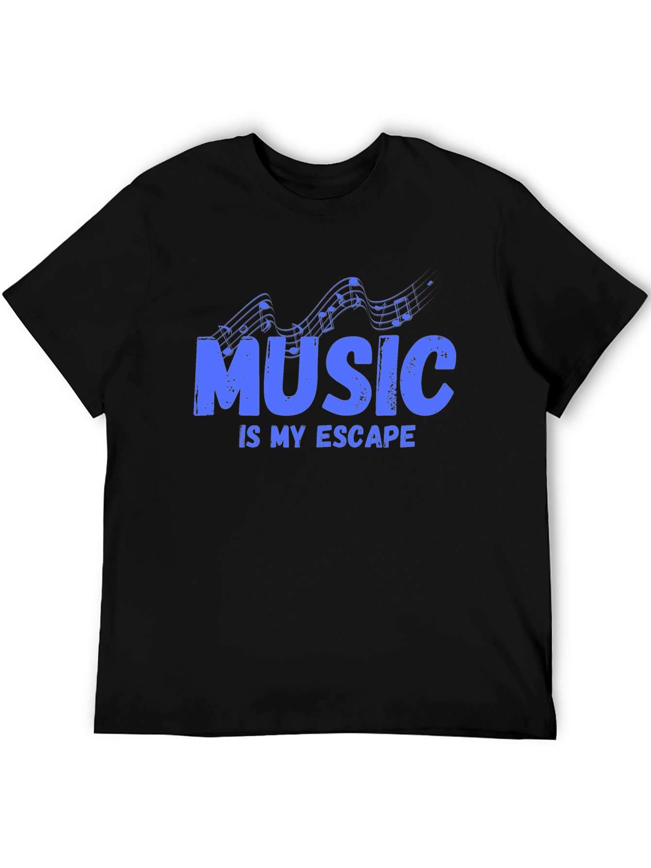Music is My Escape - Graphic Print T-Shirt
