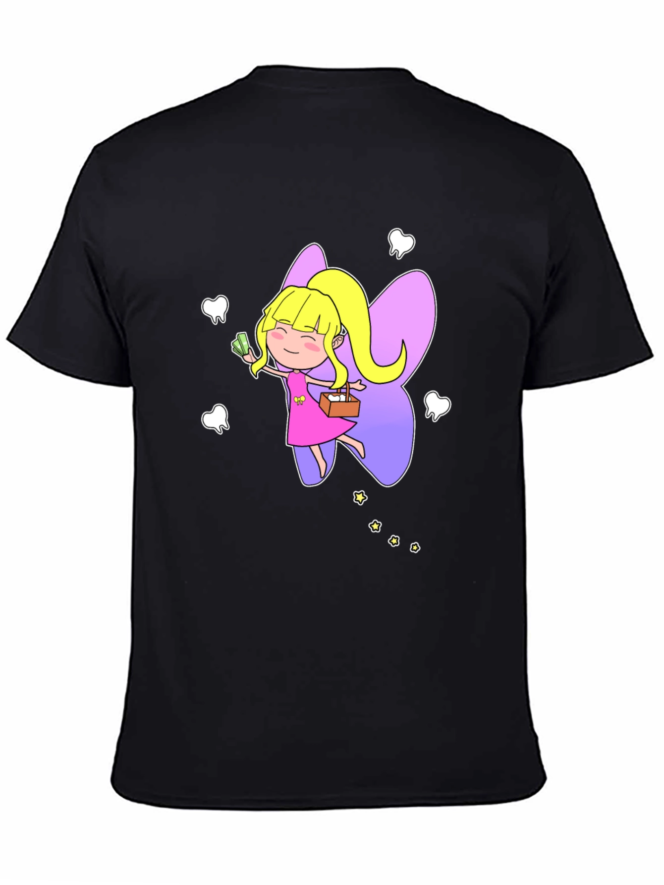 Tooth Fairy Graphic T-Shirt - Black Cotton Tee