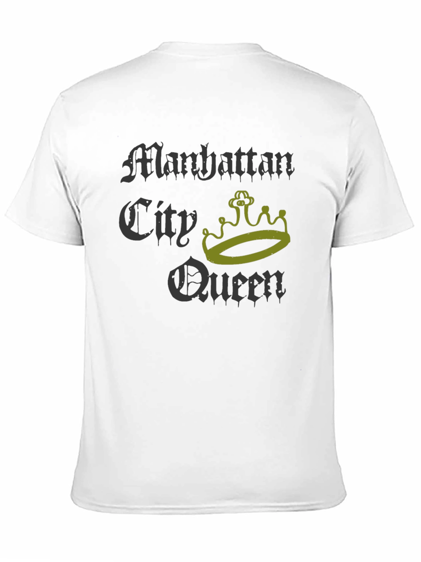 Manhattan City Queen Graphic T-Shirt - Black