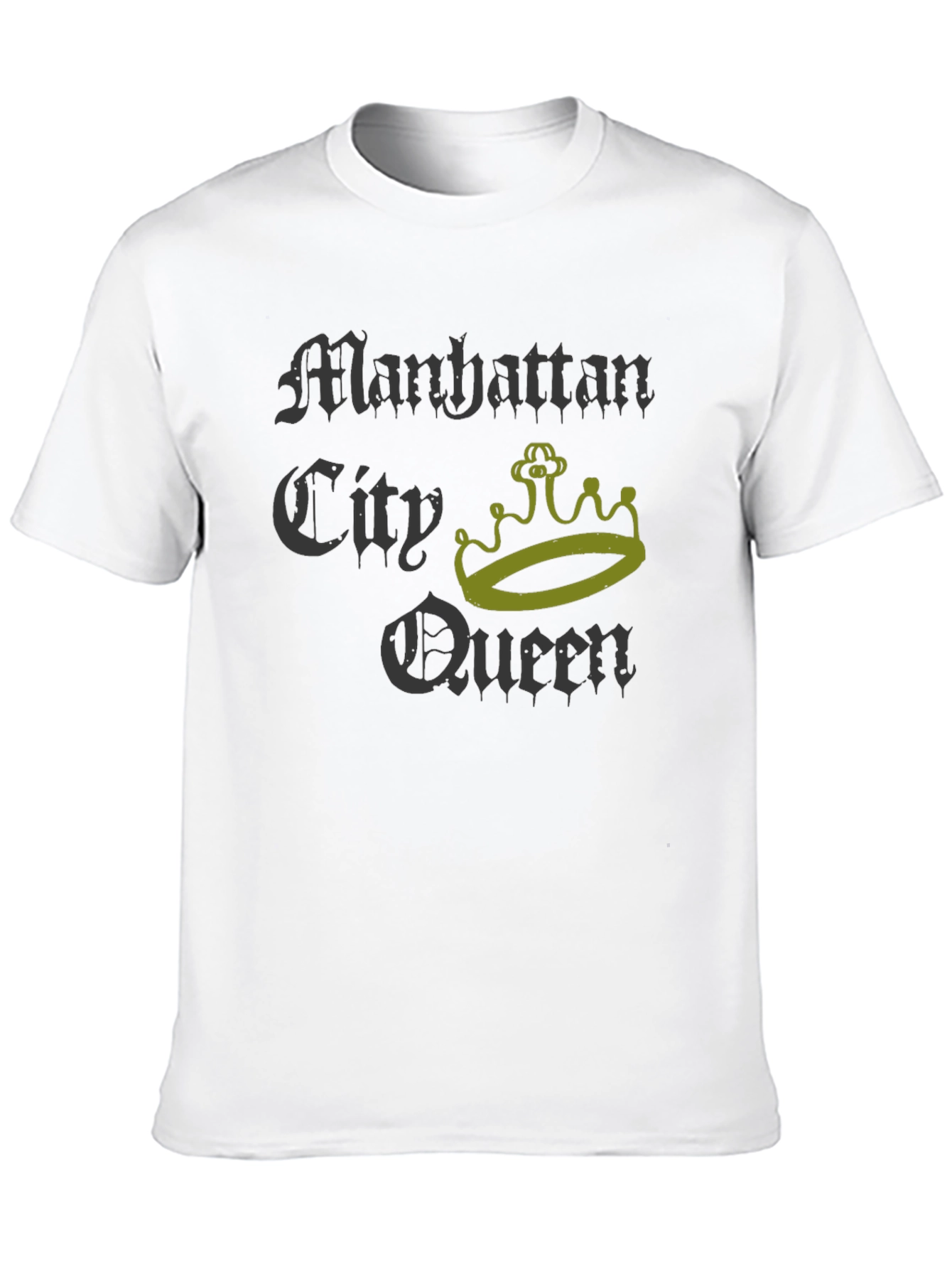 Manhattan City Queen Graphic T-Shirt - Black