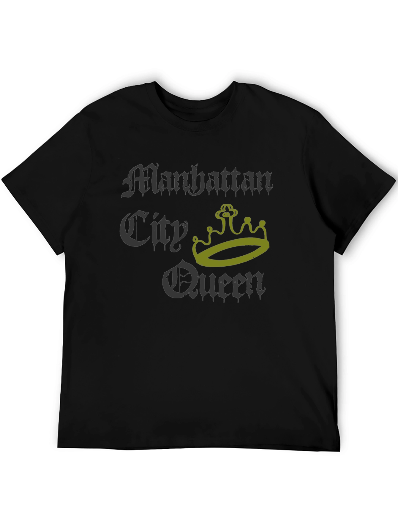 Manhattan City Queen Graphic T-Shirt - Black
