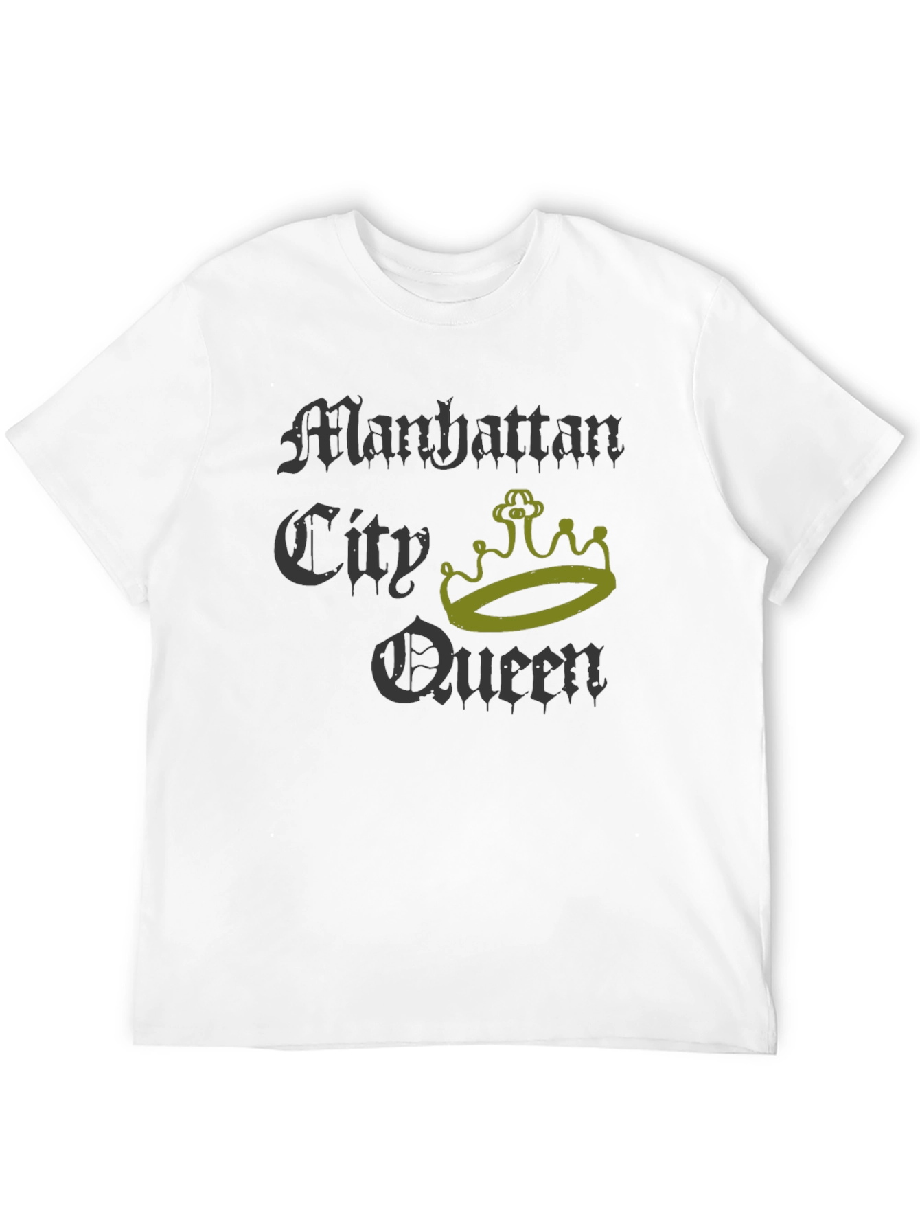 Manhattan City Queen Graphic T-Shirt - Black