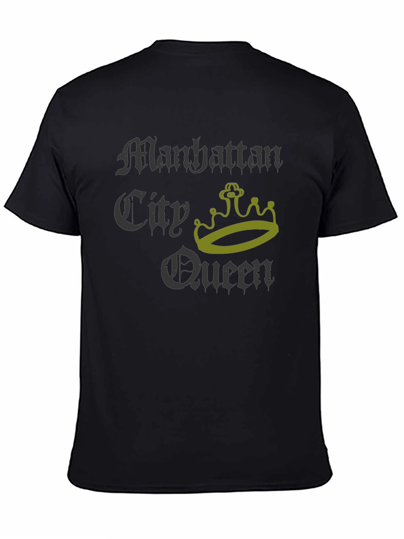 Manhattan City Queen Graphic T-Shirt - Black