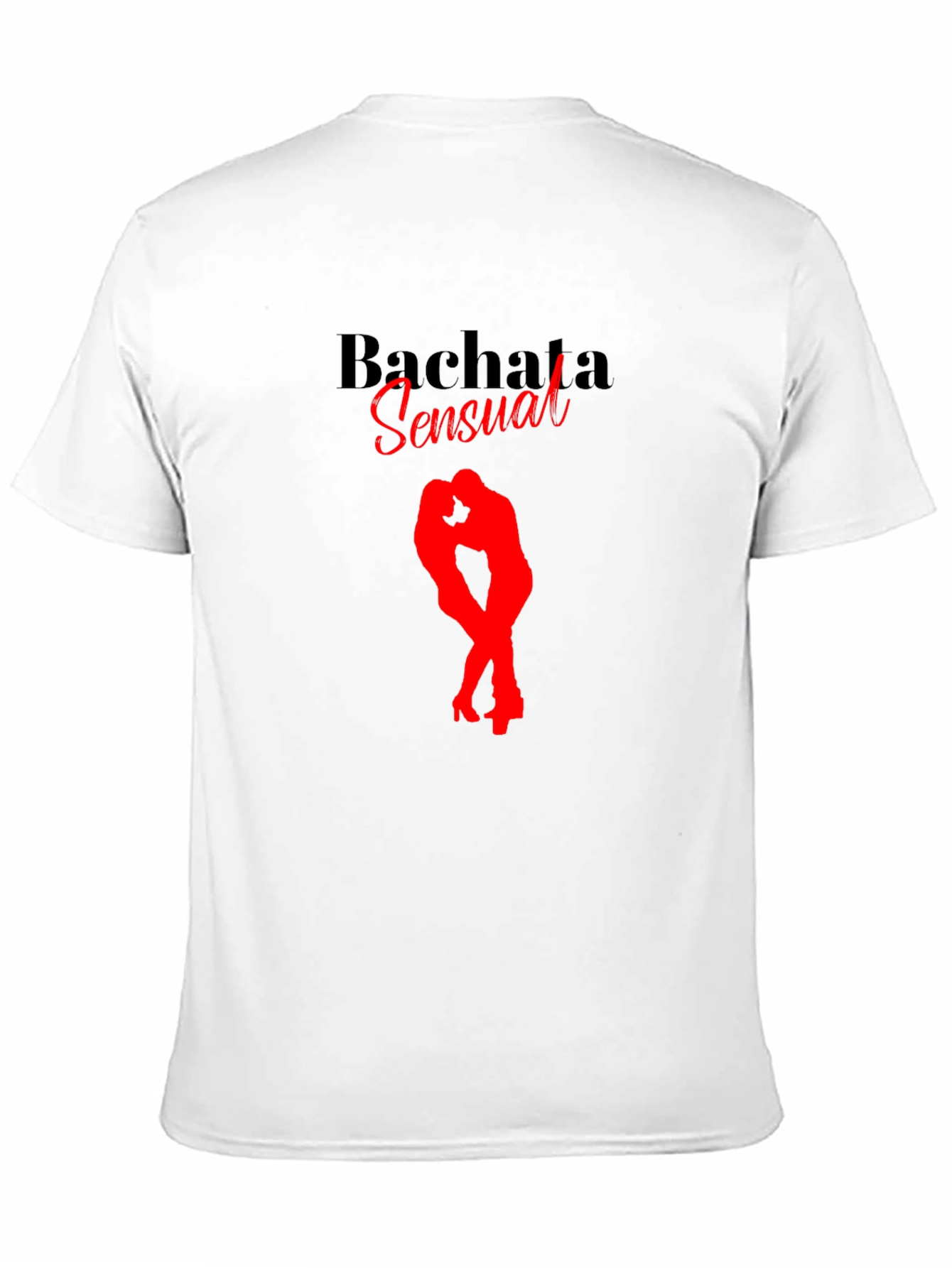 Bachata Sensual Black T-Shirt Dance Design