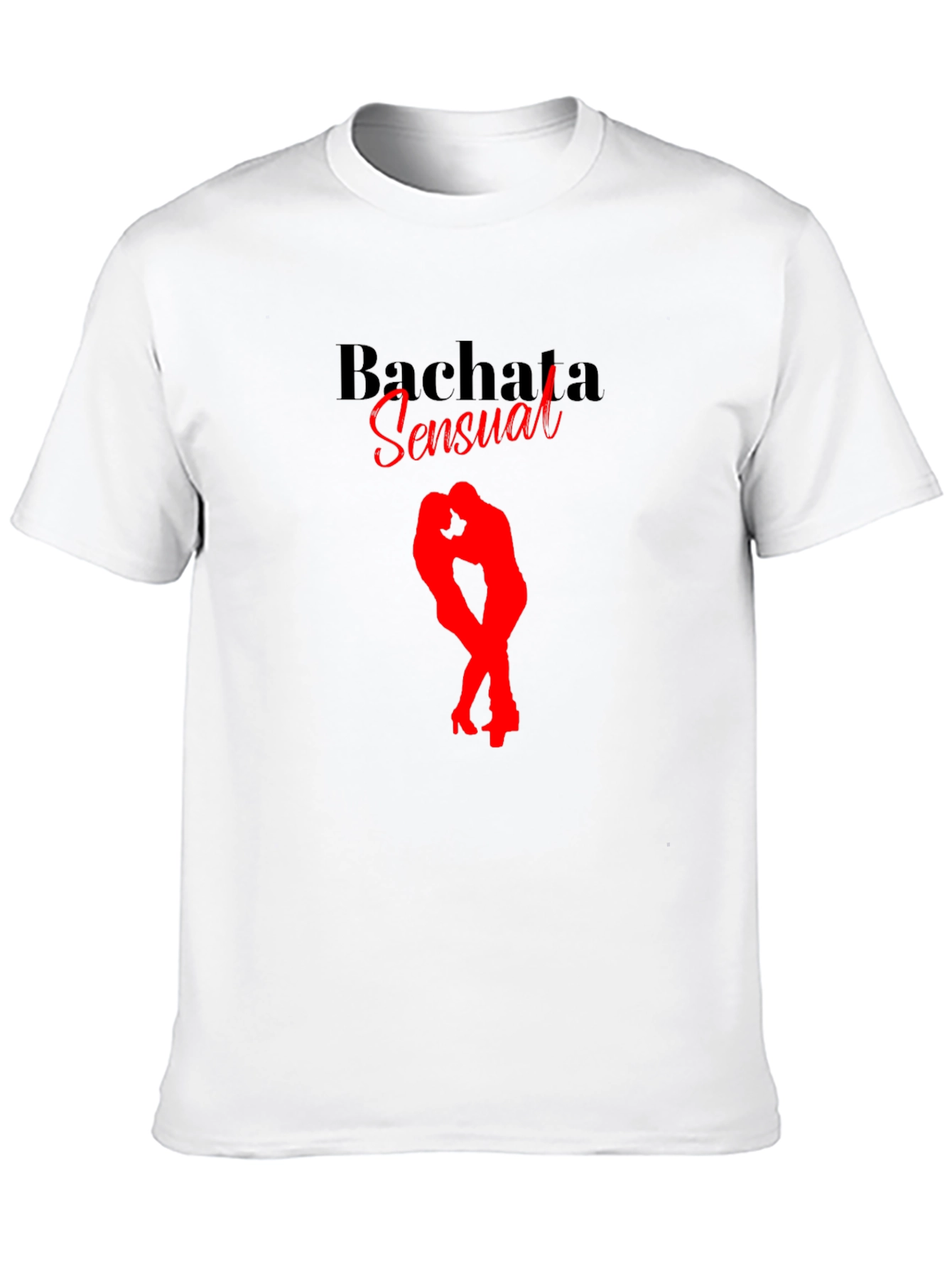 Bachata Sensual Black T-Shirt Dance Design