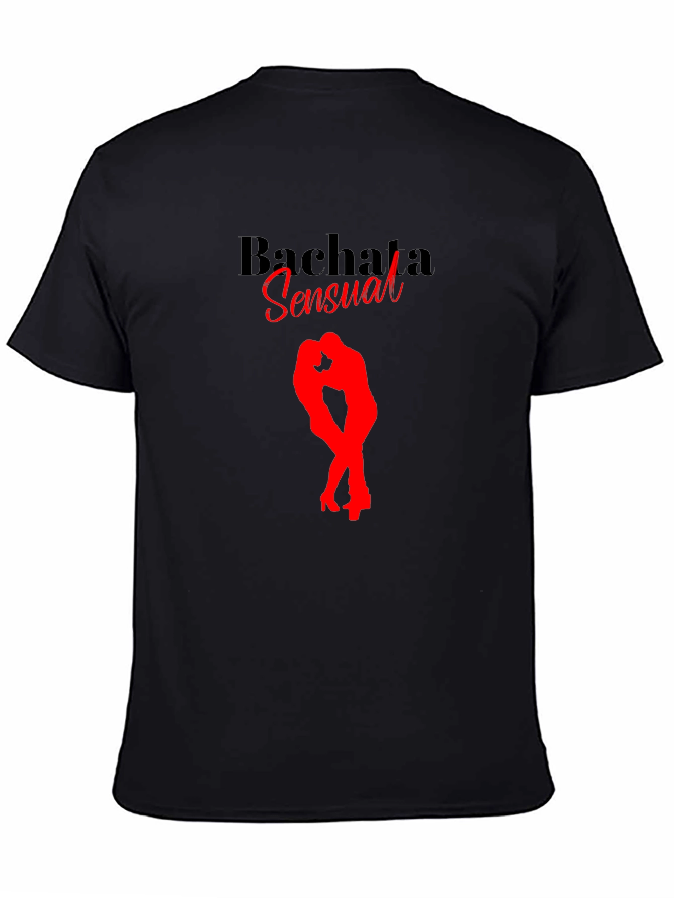 Bachata Sensual Black T-Shirt Dance Design