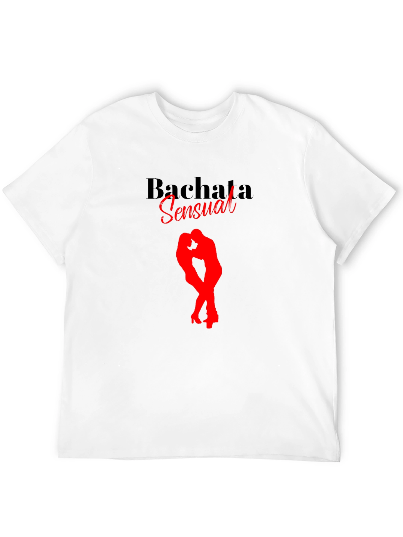 Bachata Sensual Black T-Shirt Dance Design