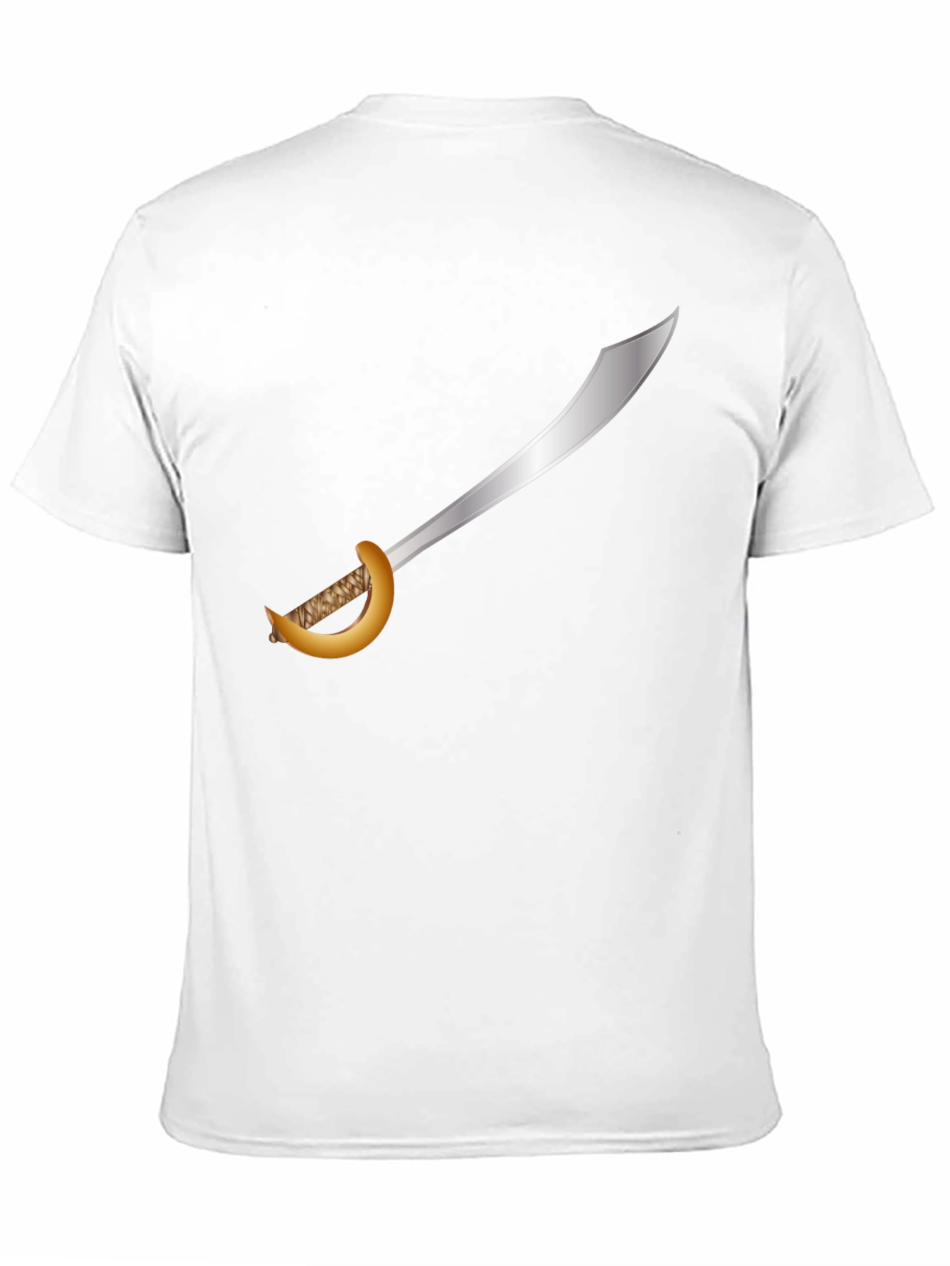 Pirate Cutlass T-Shirt - Black Cotton Tee