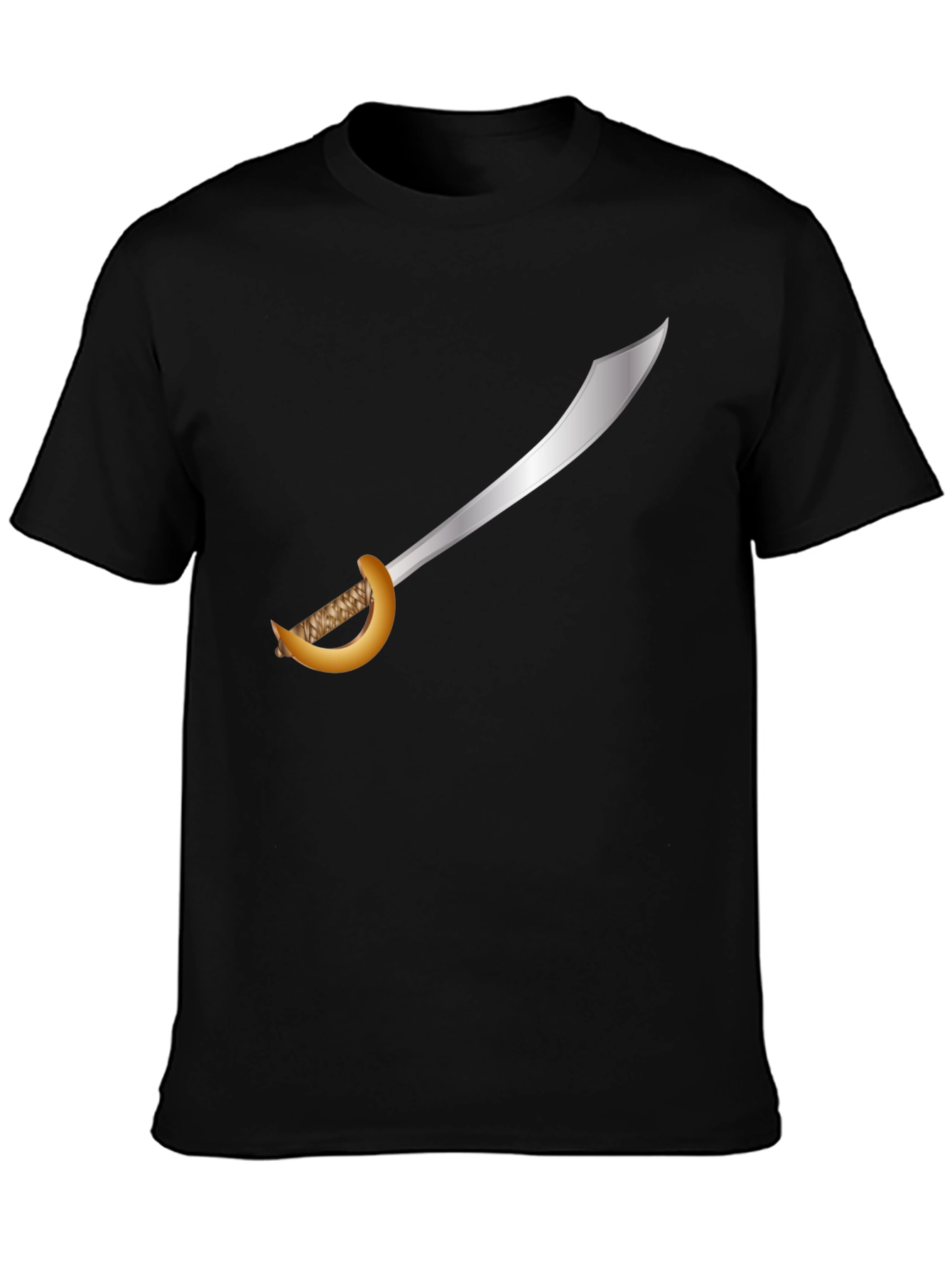 Pirate Cutlass T-Shirt - Black Cotton Tee