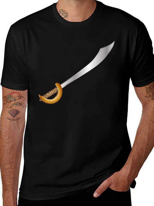 Pirate Cutlass T-Shirt - Black Cotton Tee