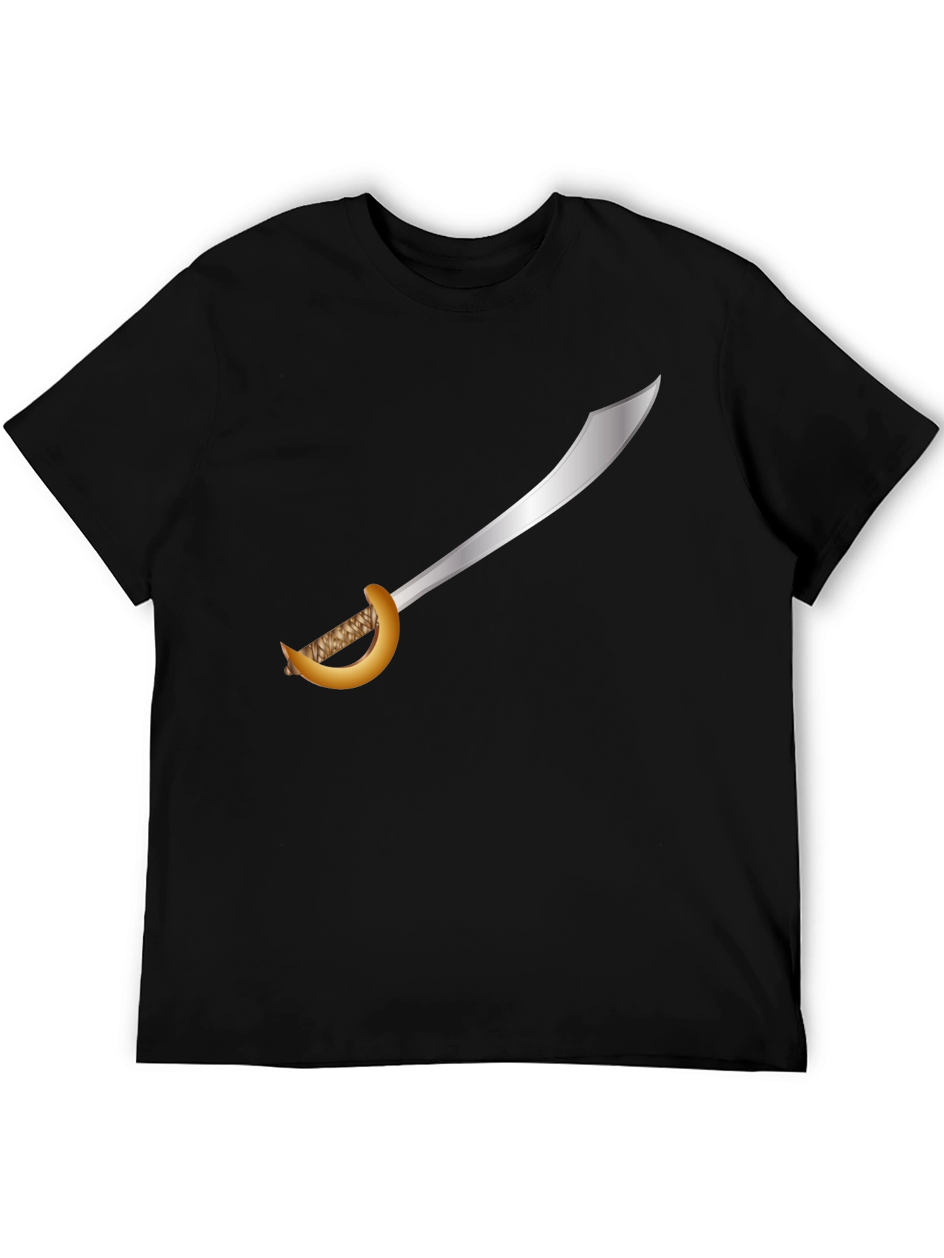 Pirate Cutlass T-Shirt - Black Cotton Tee