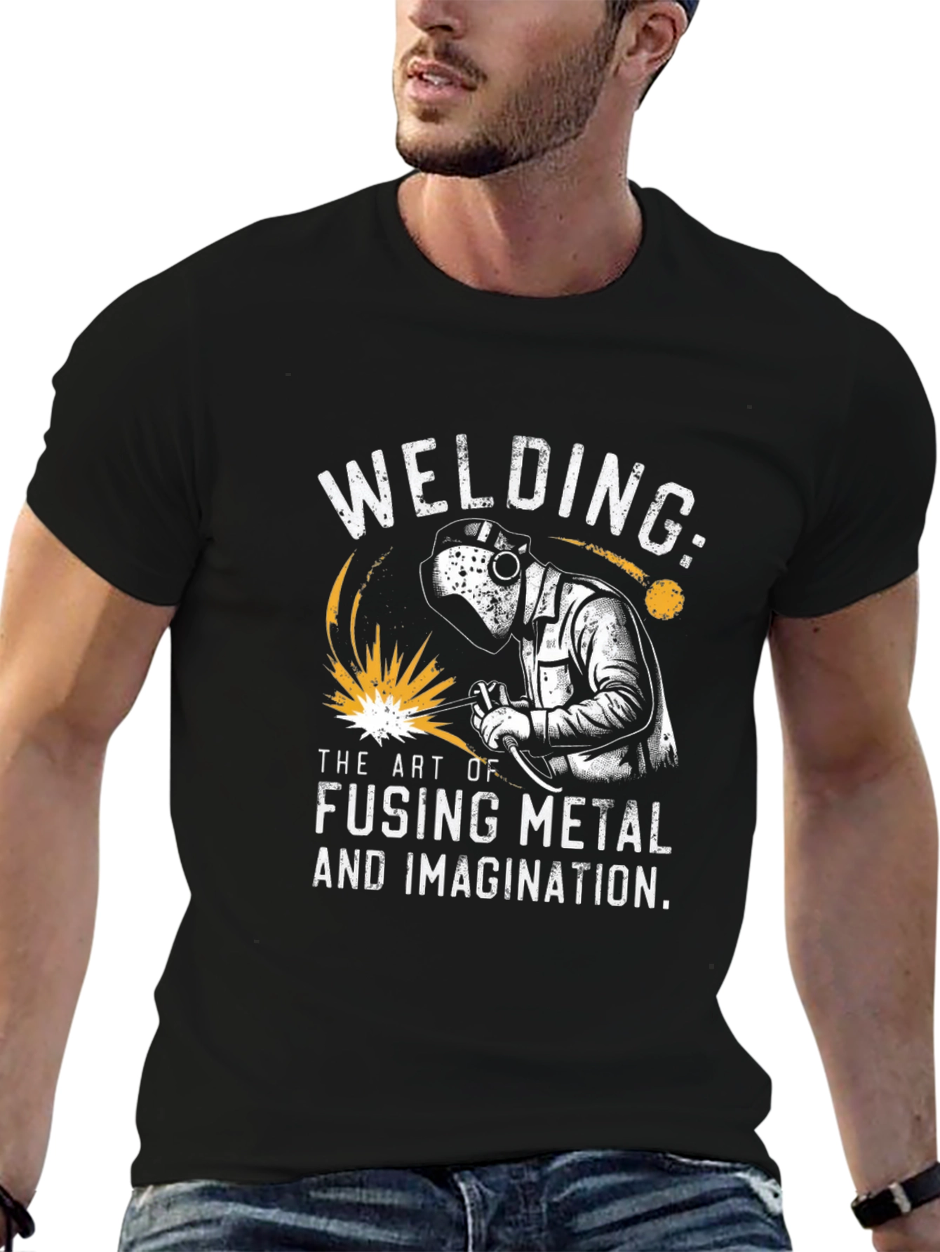Welding T-Shirt: Art of Fusing Metal & Imagination