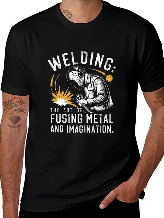 Welding T-Shirt: Art of Fusing Metal & Imagination
