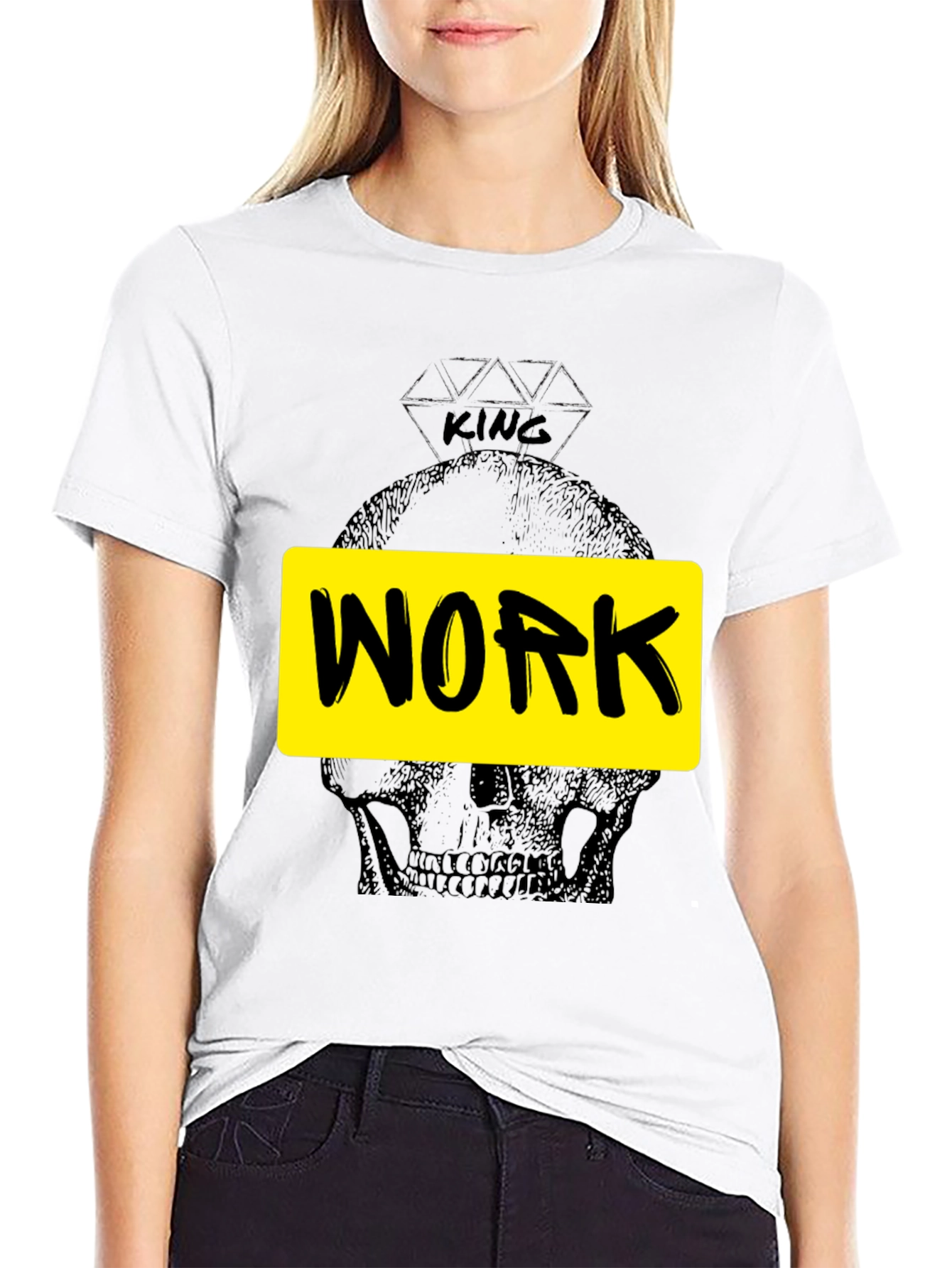 King Work Skull Graphic Tee