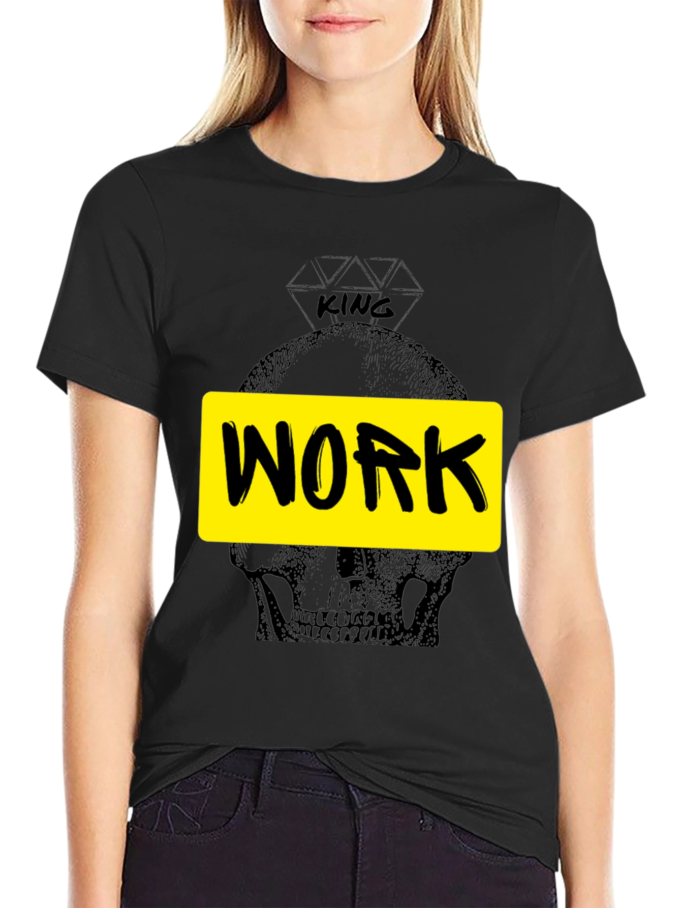 King Work Skull Graphic Tee