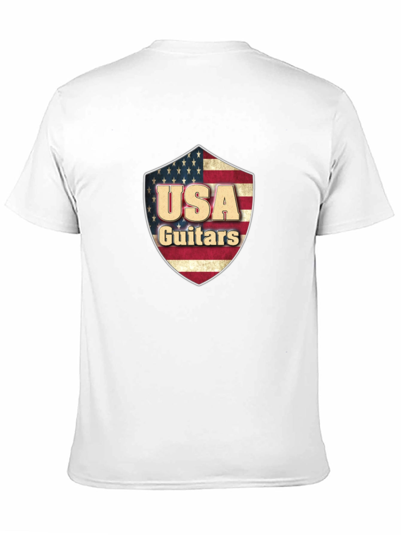 USA Guitars Shield Graphic Black T-Shirt