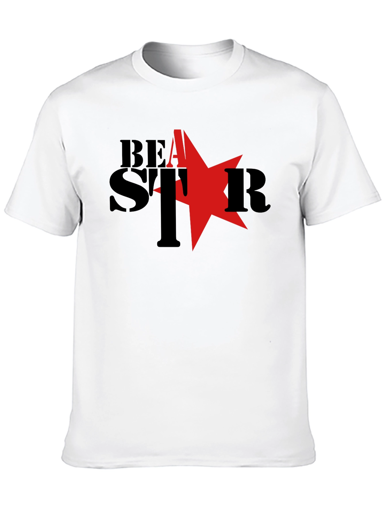 Beast Star Graphic T-Shirt - Black Cotton Tee