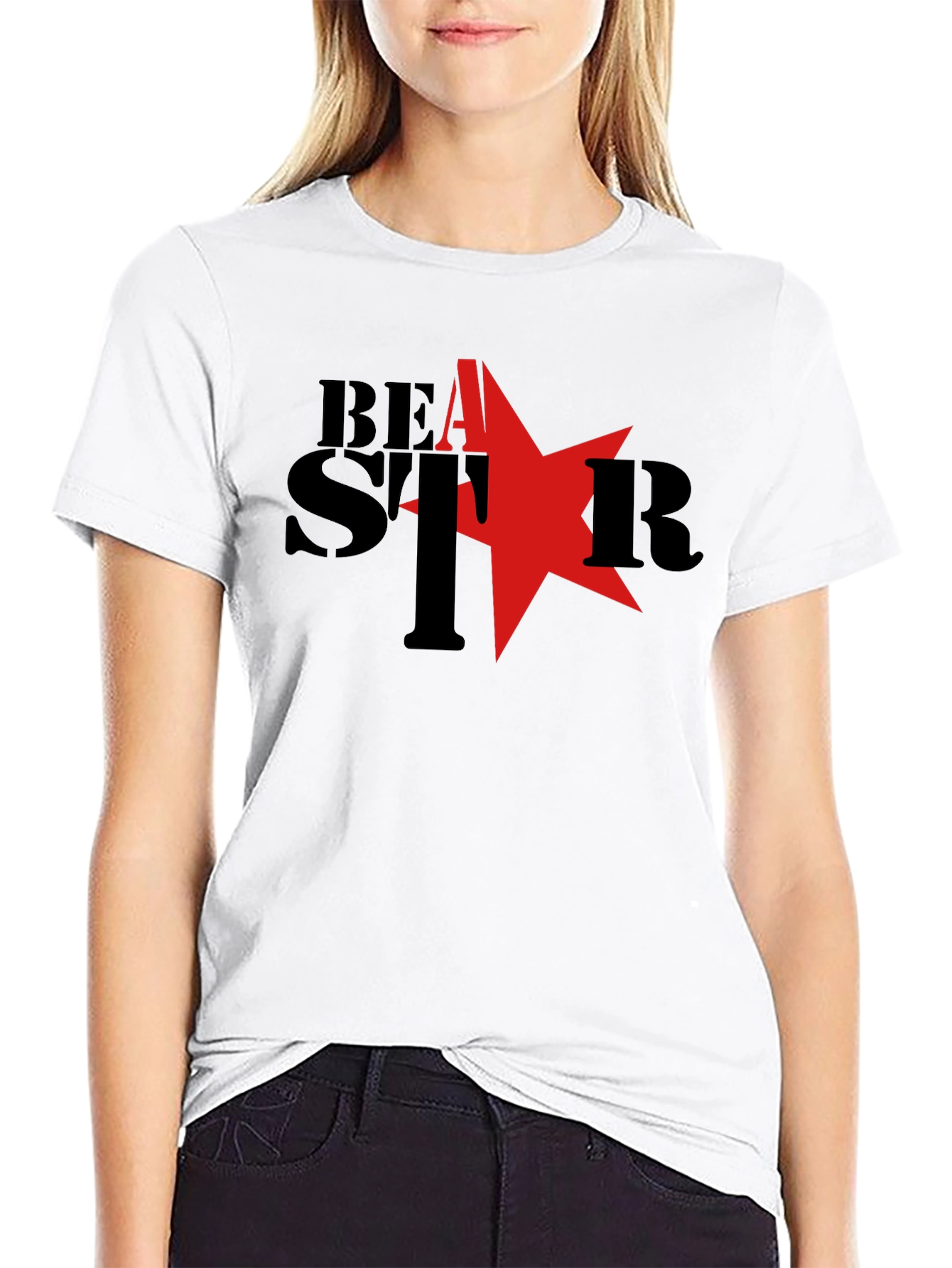 Beast Star Graphic T-Shirt - Black Cotton Tee