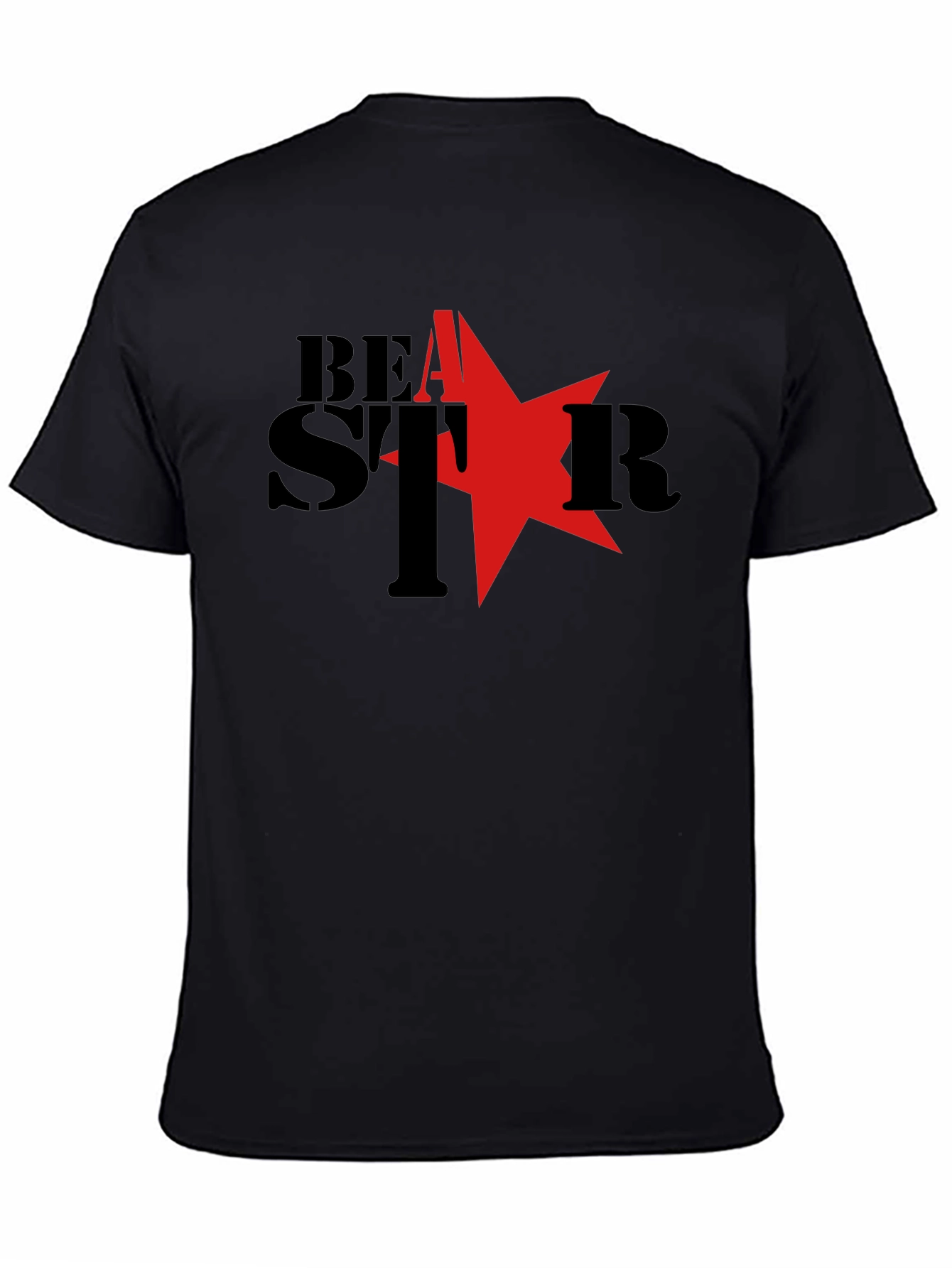 Beast Star Graphic T-Shirt - Black Cotton Tee