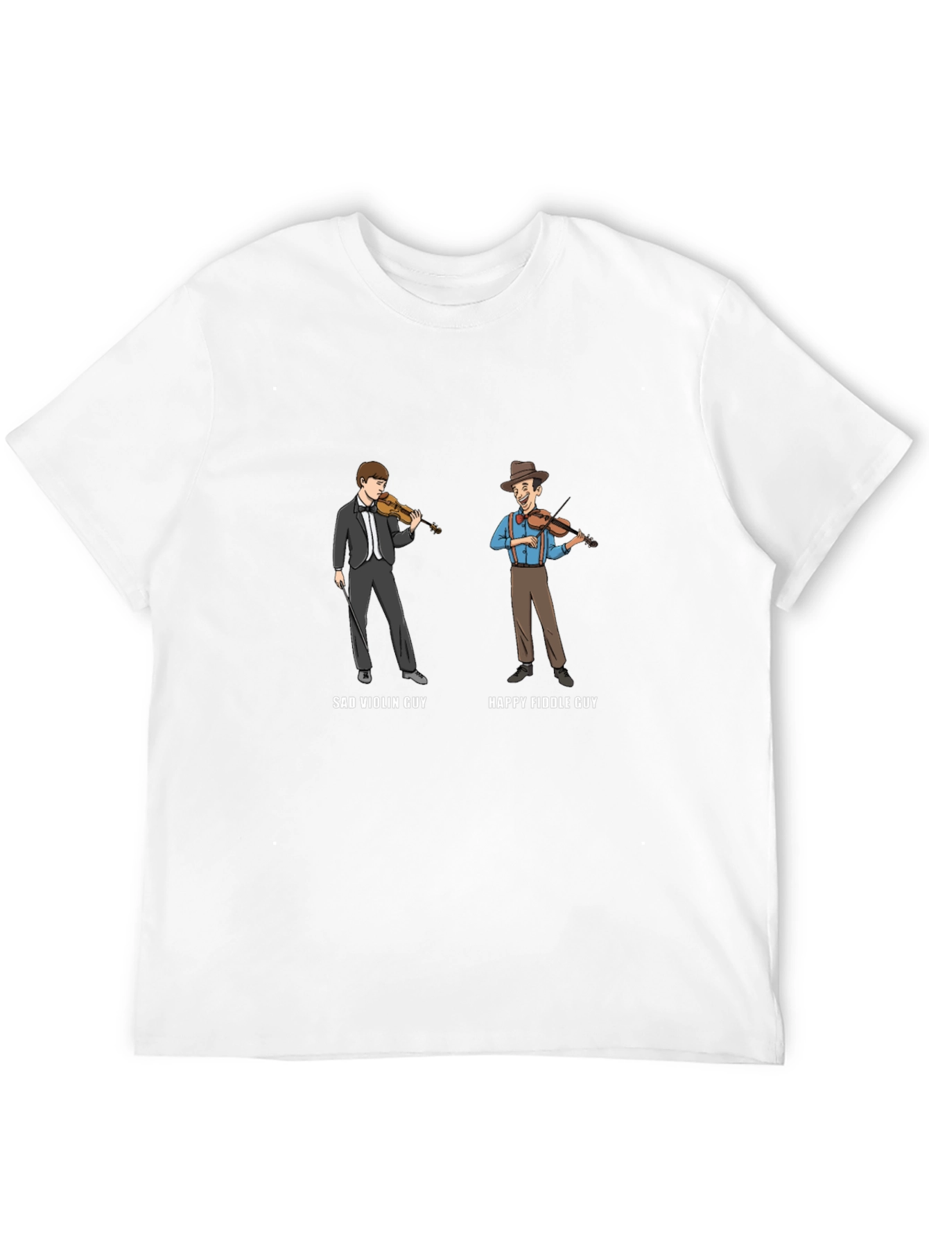 Sad Violin vs Happy Fiddle Guy T-Shirt