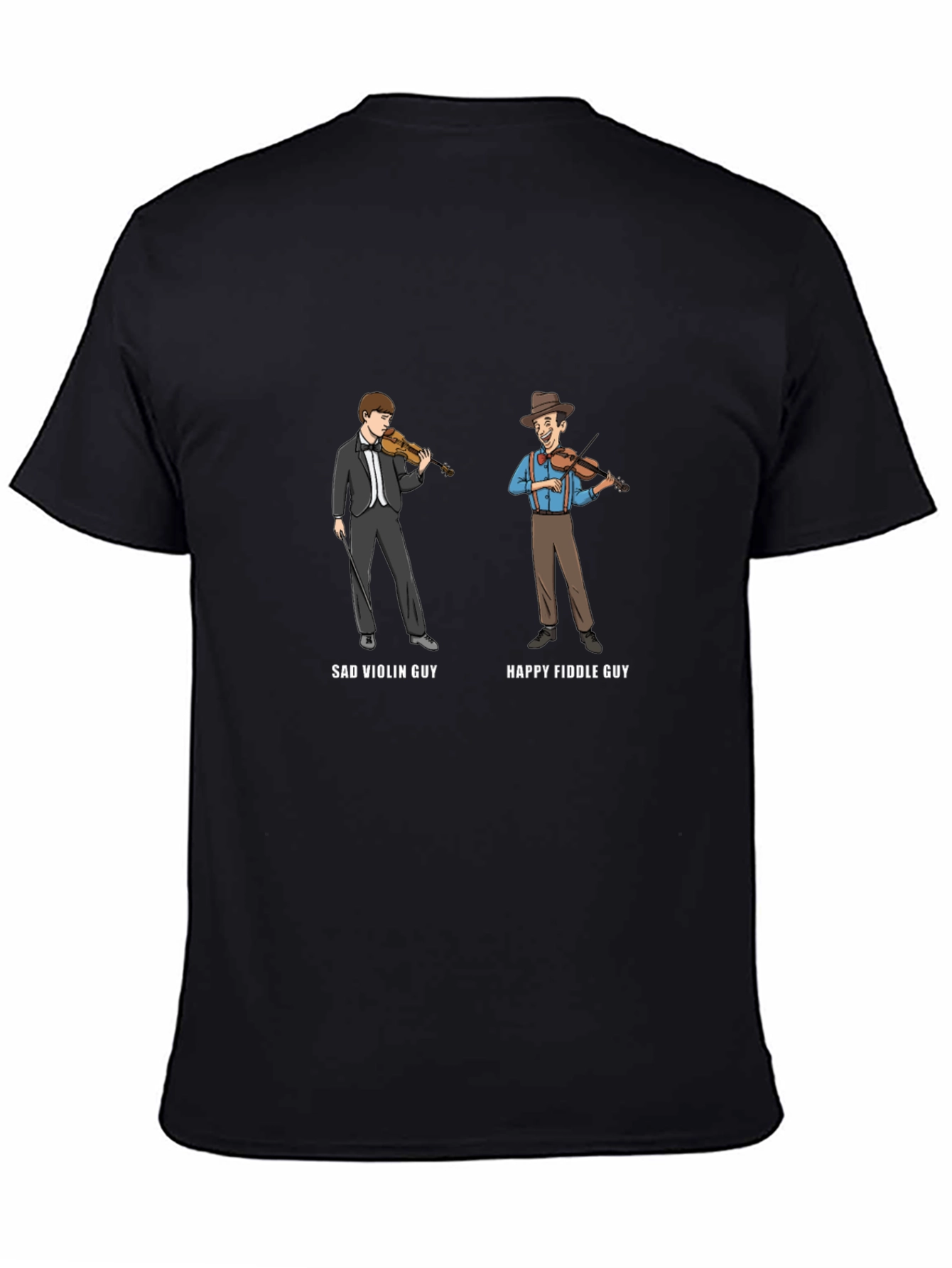 Sad Violin vs Happy Fiddle Guy T-Shirt
