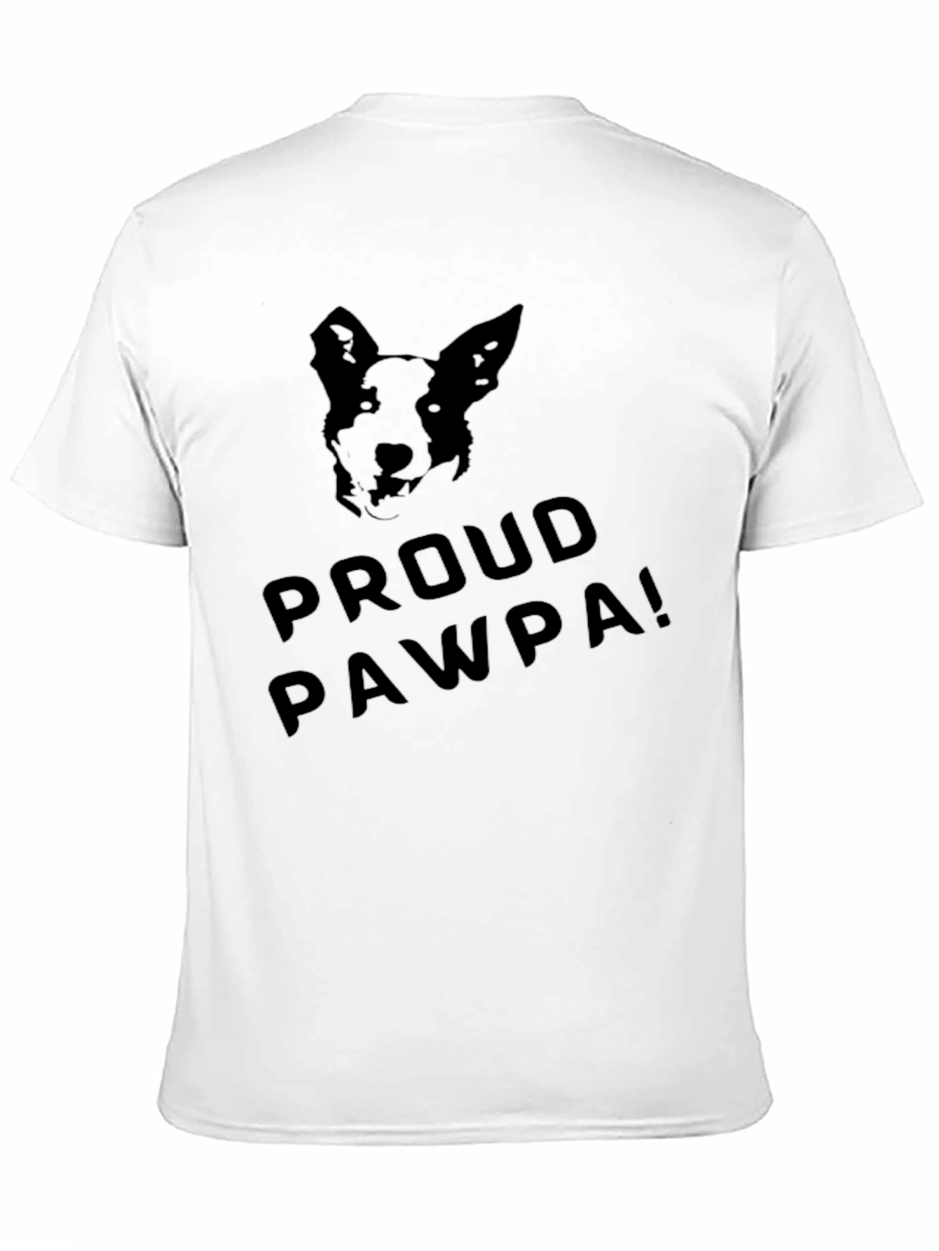Proud Pawpa Dog Graphic Tee - Black