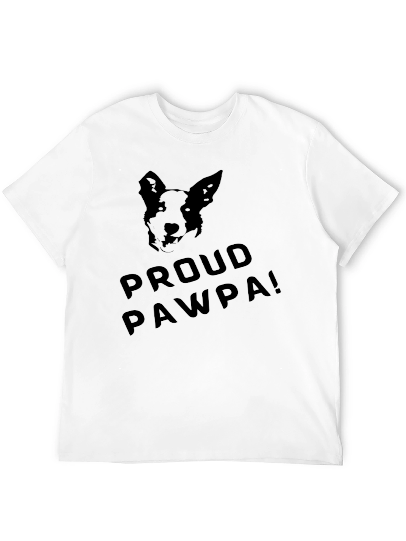 Proud Pawpa Dog Graphic Tee - Black