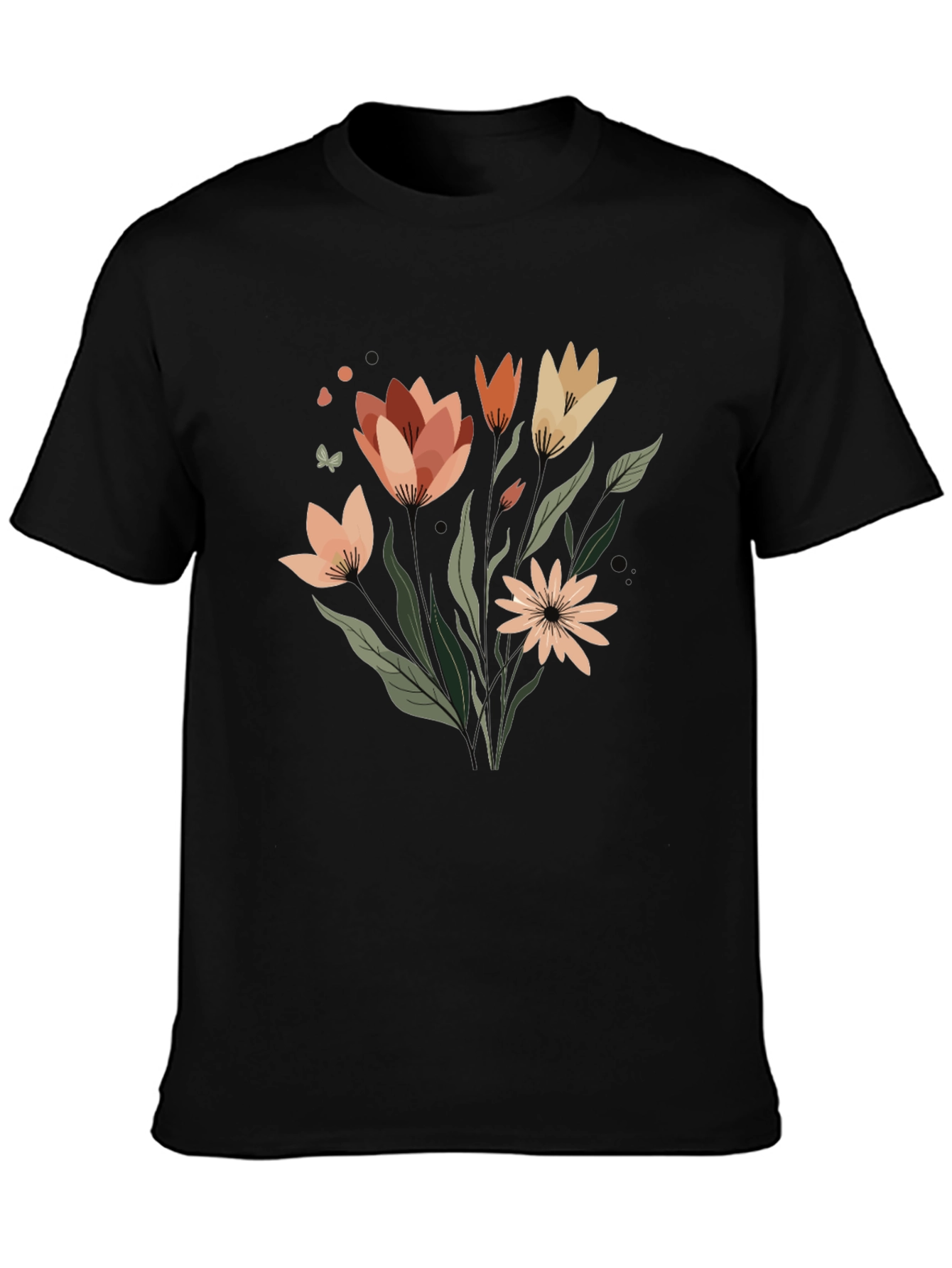 Floral Graphic Tee - Artistic Comfort
