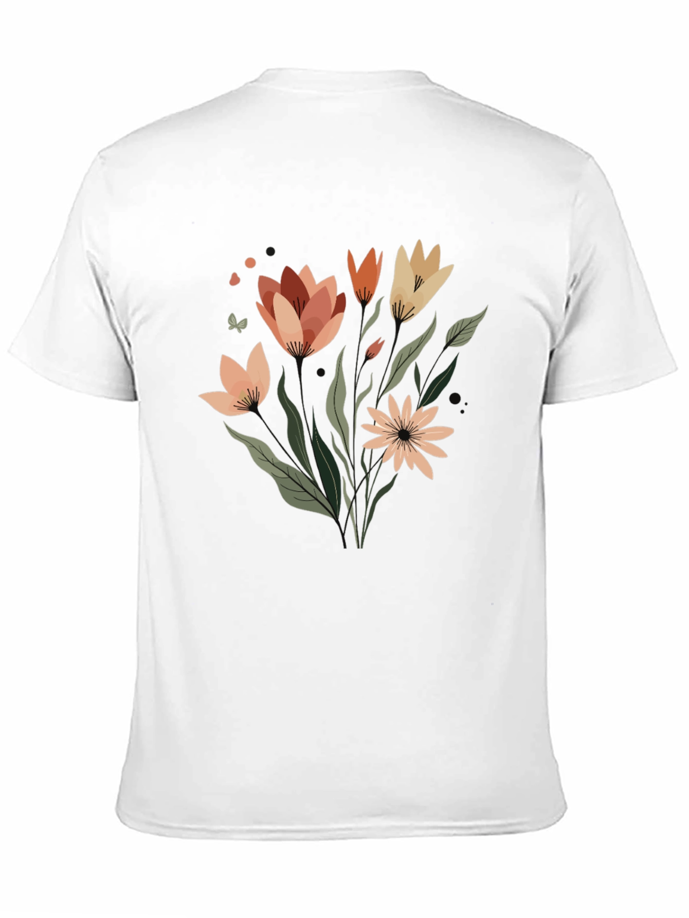 Floral Graphic Tee - Artistic Comfort