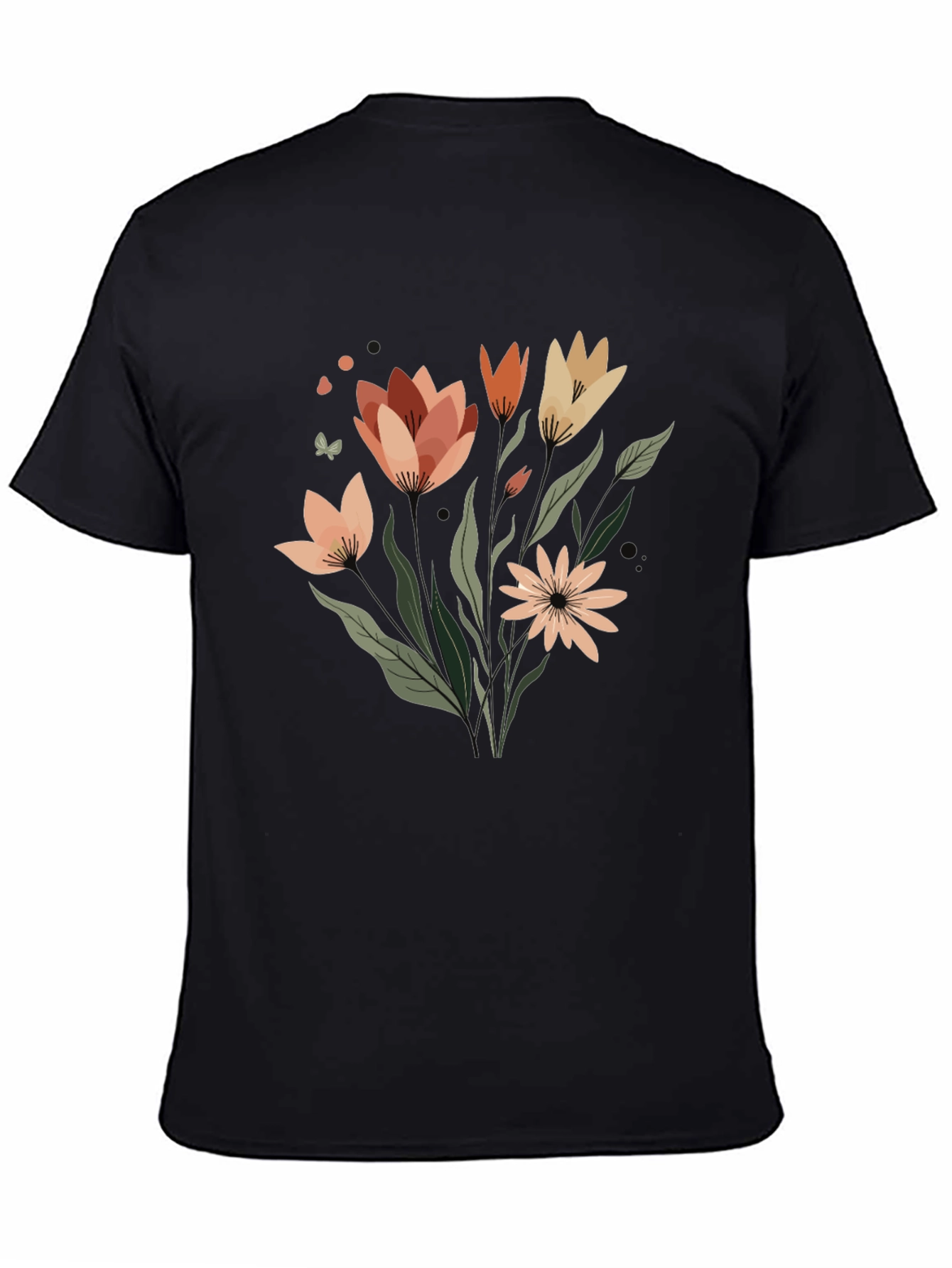Floral Graphic Tee - Artistic Comfort