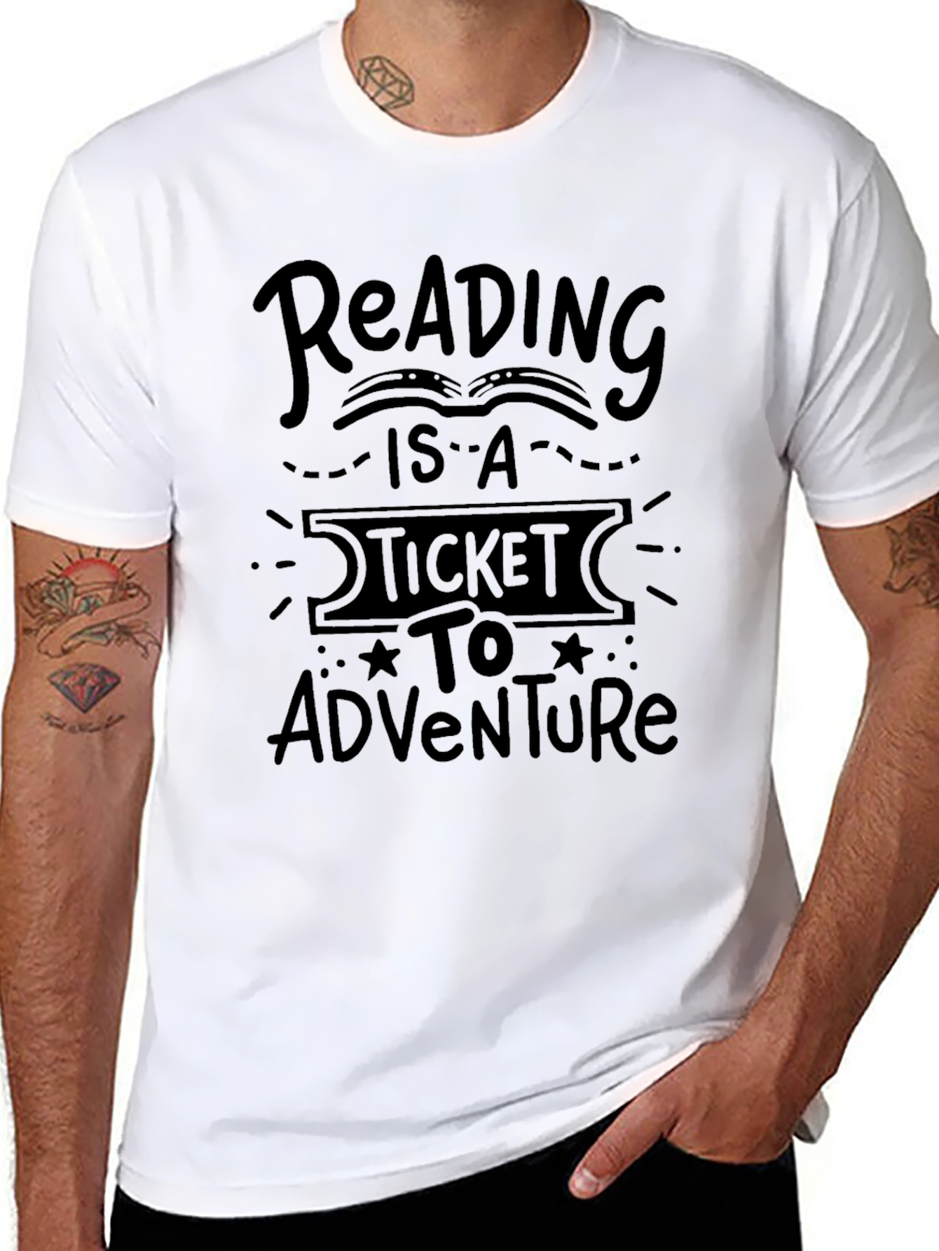 Reading is a Ticket to Adventure Graphic Tee