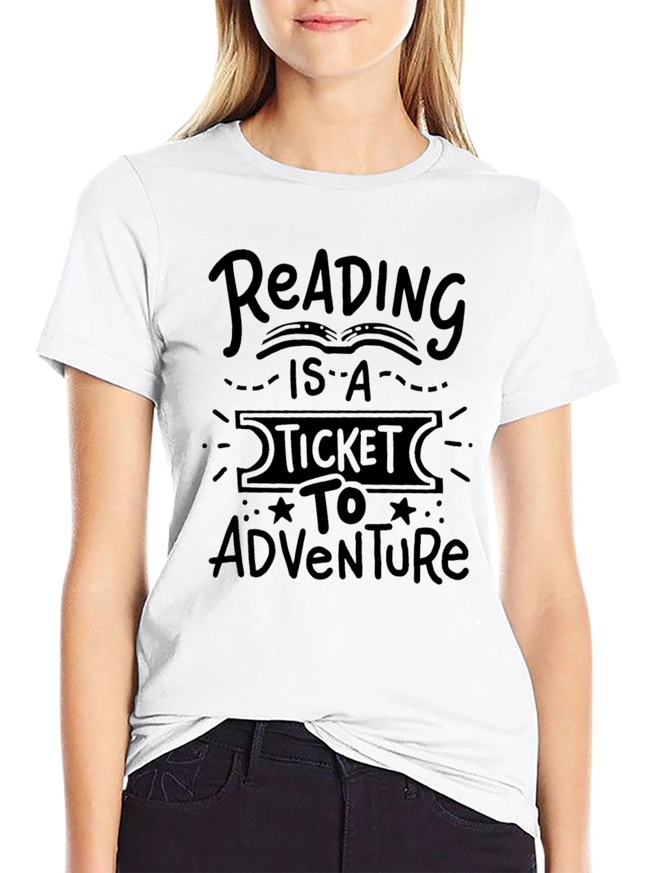 Reading is a Ticket to Adventure Graphic Tee