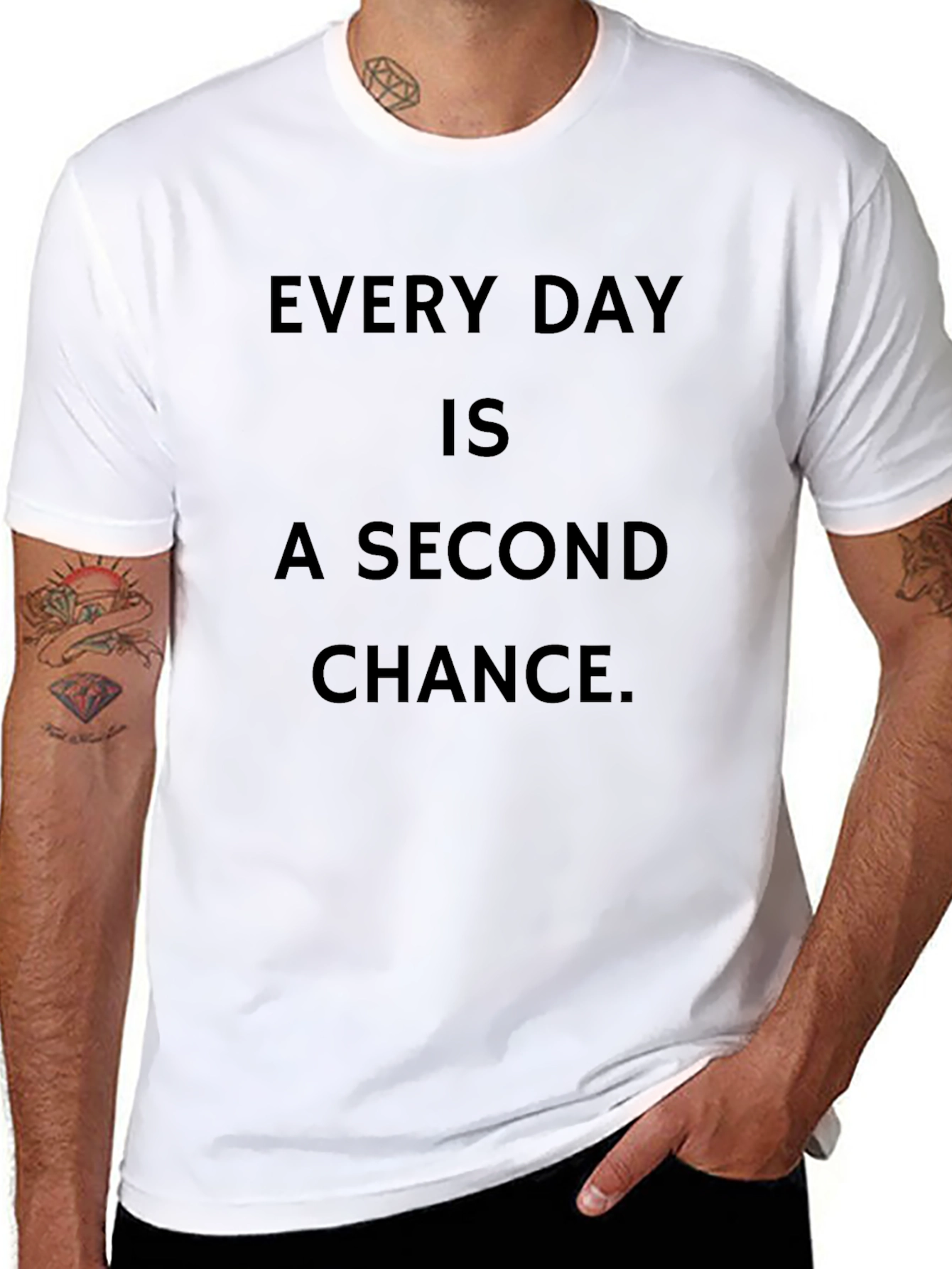 Every Day is a Second Chance Black T-Shirt