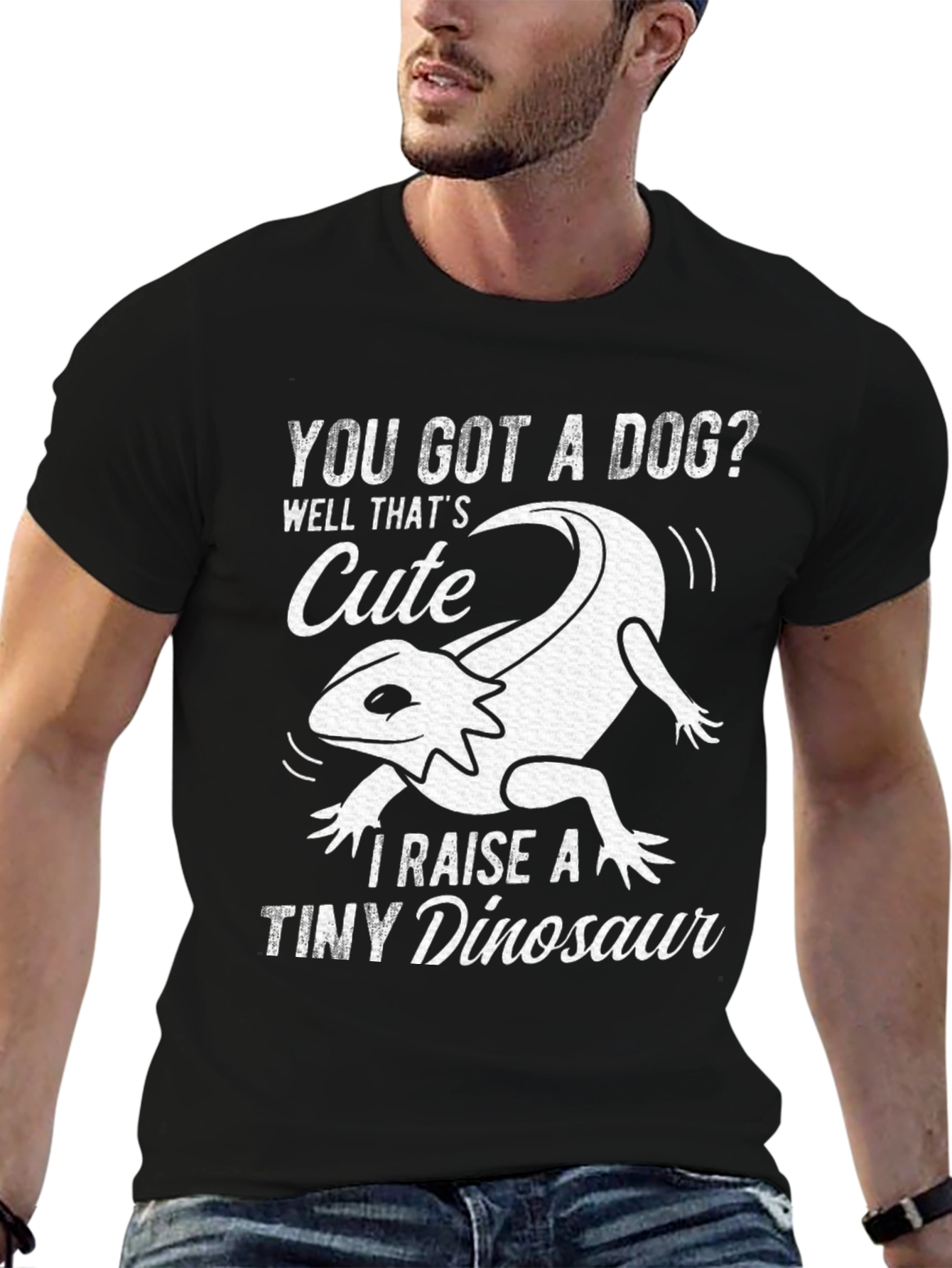 Bearded Dragon Tiny Dinosaur Graphic Tee