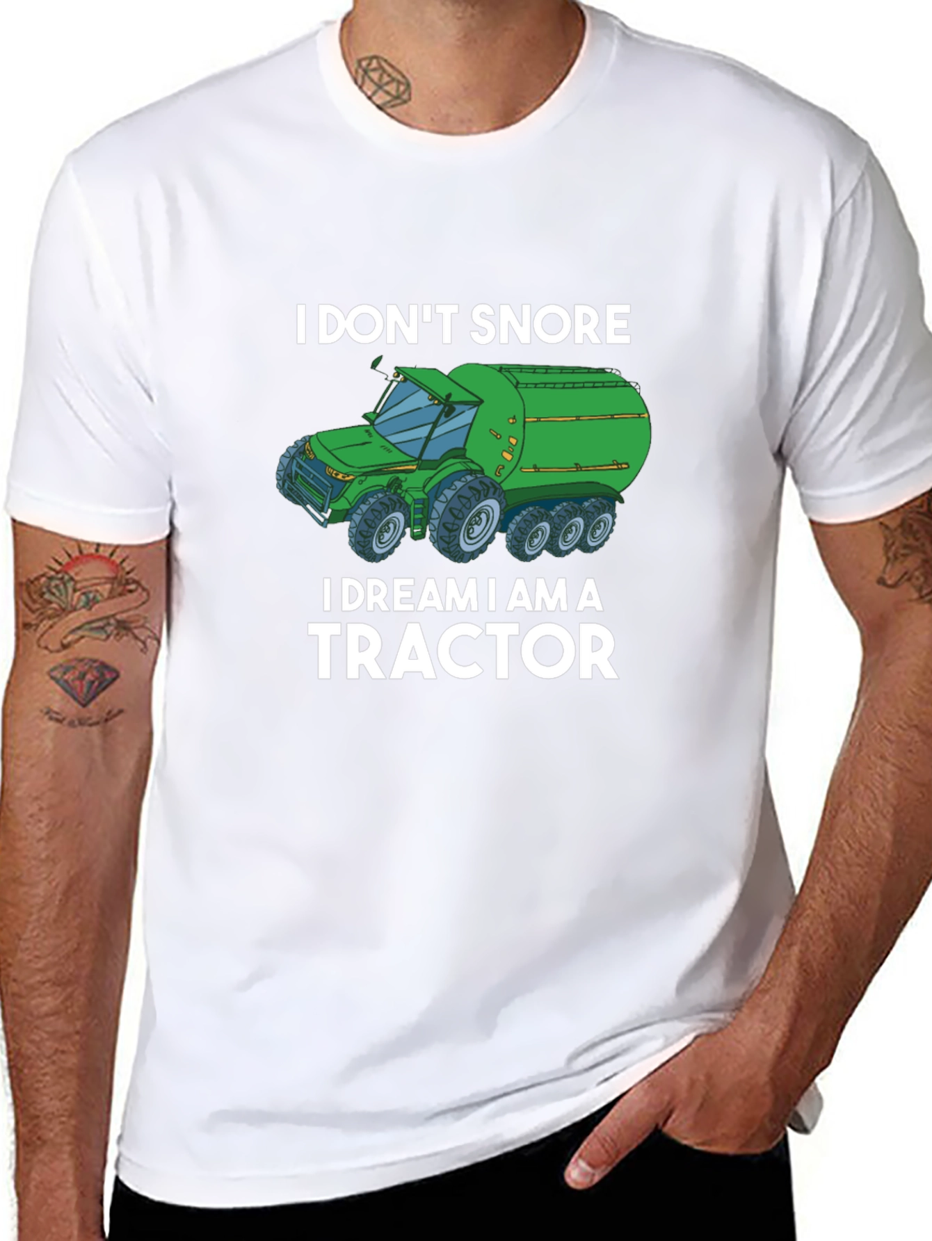 I Dream I Am A Tractor Graphic Tee