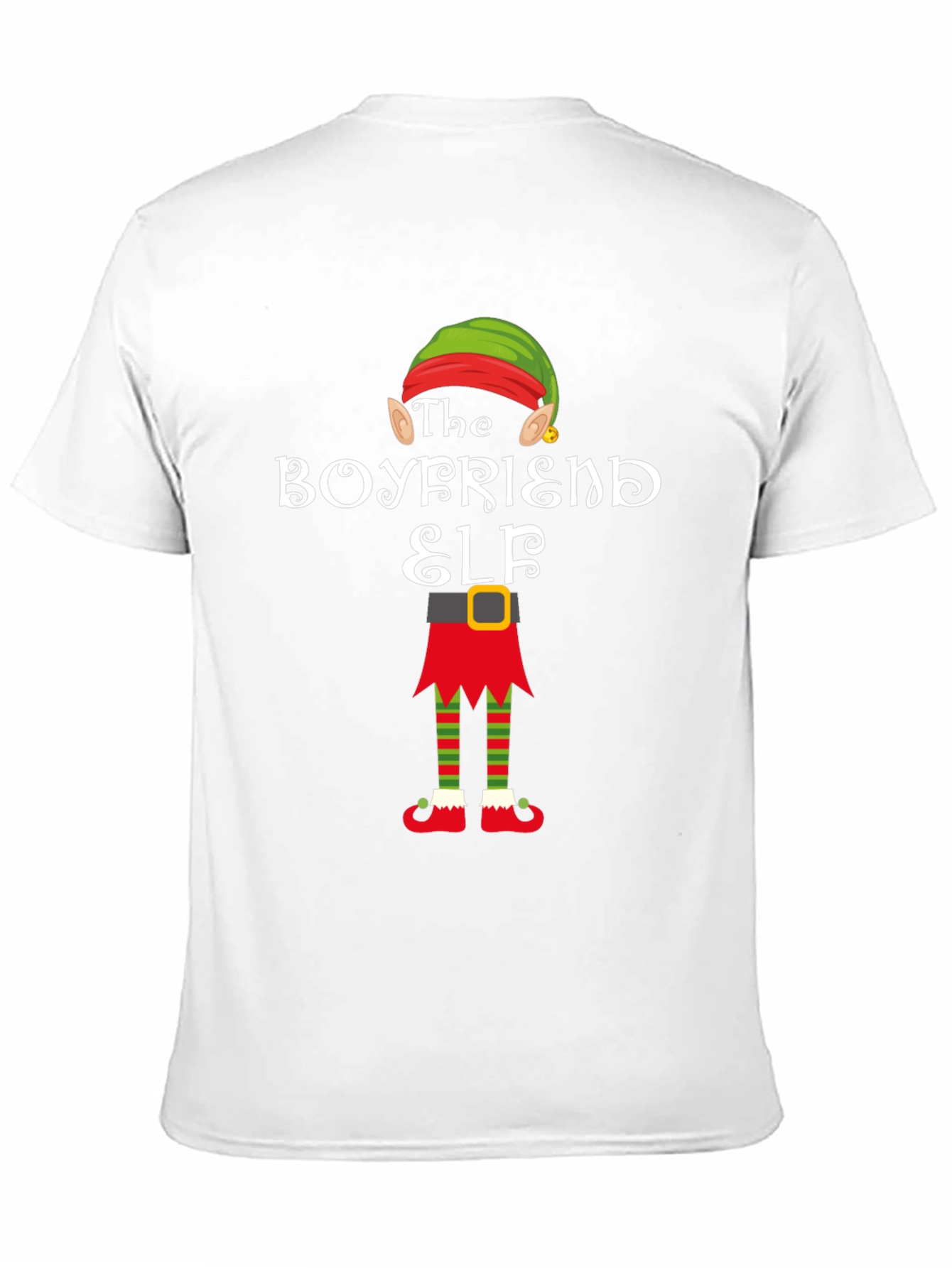 Boyfriend Elf Christmas T-Shirt - Festive Holiday Apparel