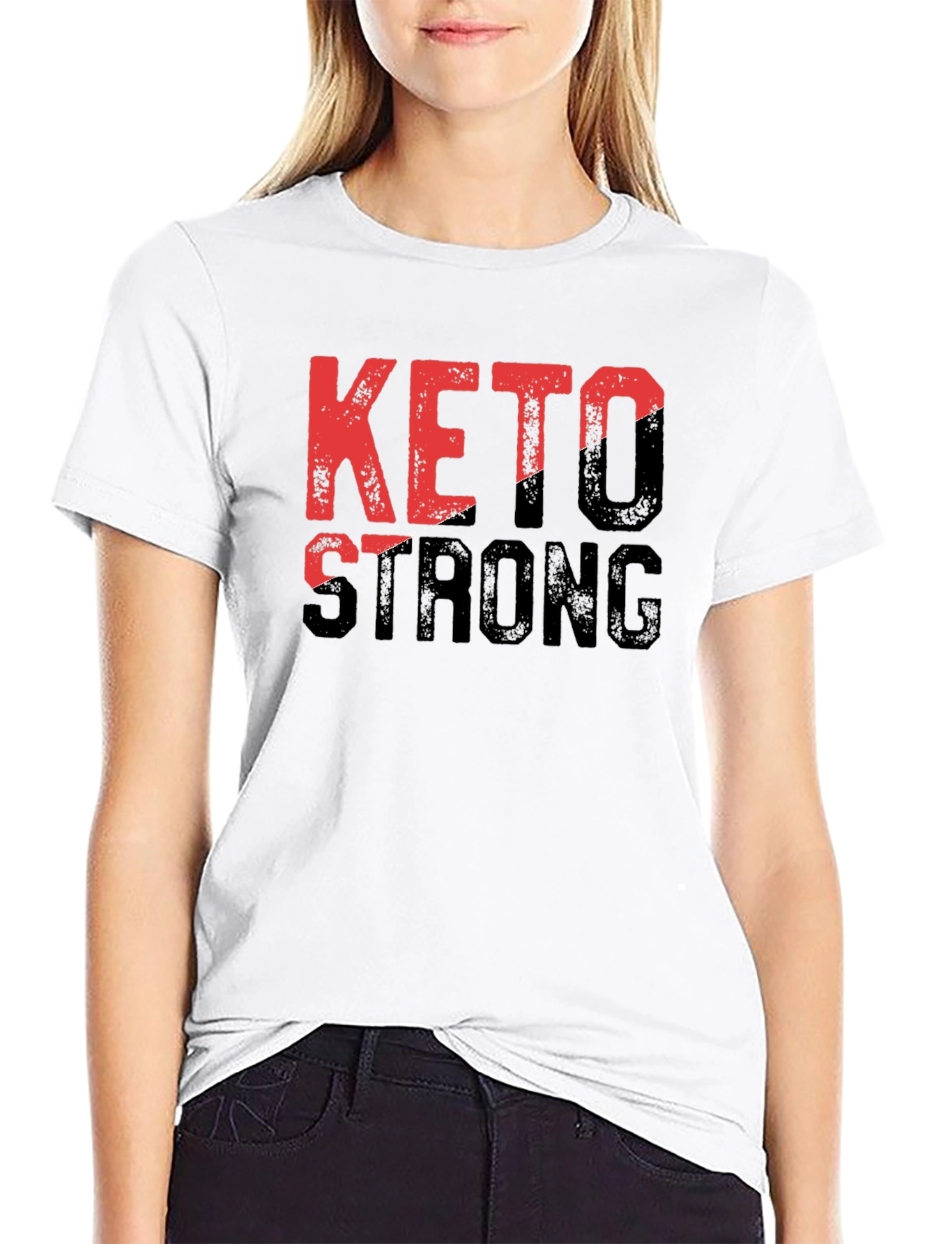 Keto Strong Graphic Tee - Black