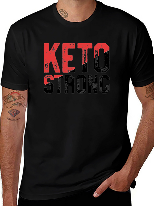 Keto Strong Graphic Tee - Black