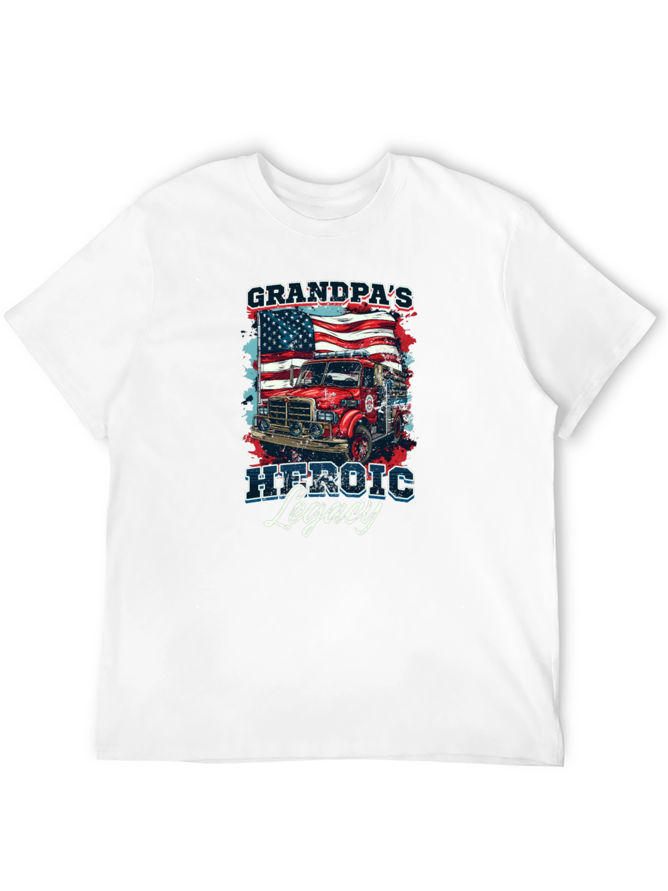 Grandpas Heroic Legacy T-Shirt Firefighter
