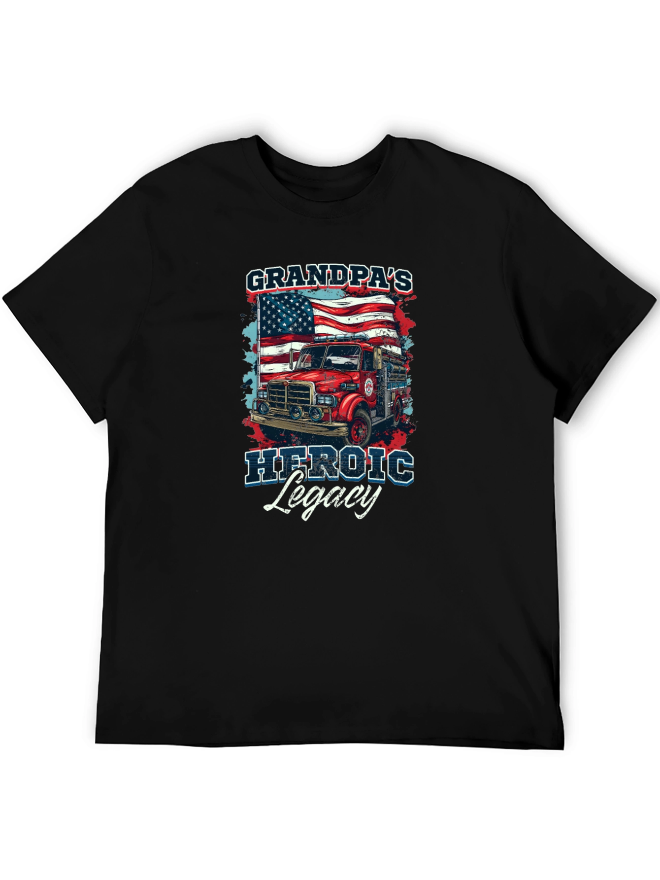 Grandpas Heroic Legacy T-Shirt Firefighter