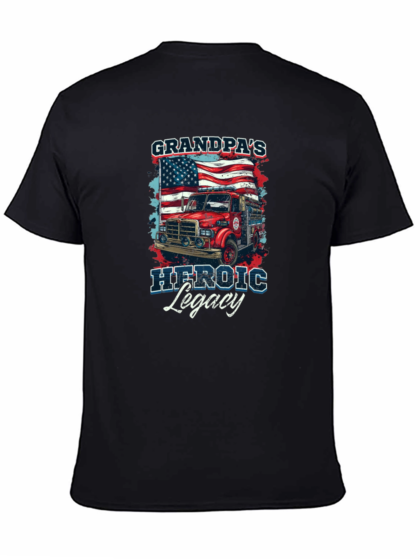 Grandpas Heroic Legacy T-Shirt Firefighter